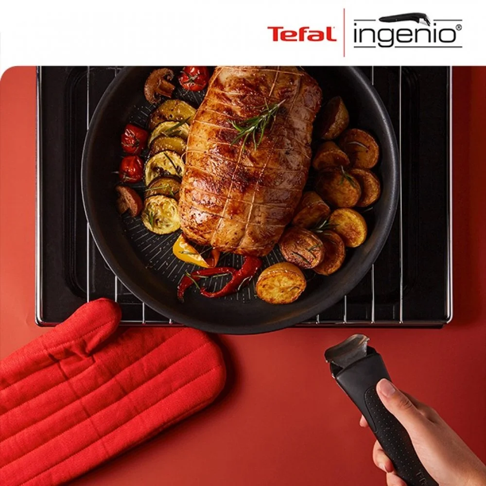 Набір посуду Tefal Ingenio Daily Chef, змінна ручка, 8предметів, алюміній, бакеліт, силікон, скло, ч - 14