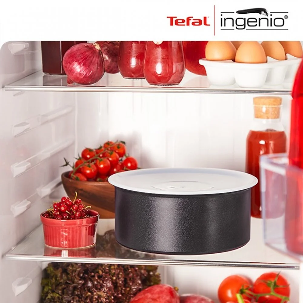 Набір посуду Tefal Ingenio Daily Chef, змінна ручка, 8предметів, алюміній, бакеліт, силікон, скло, ч - 12