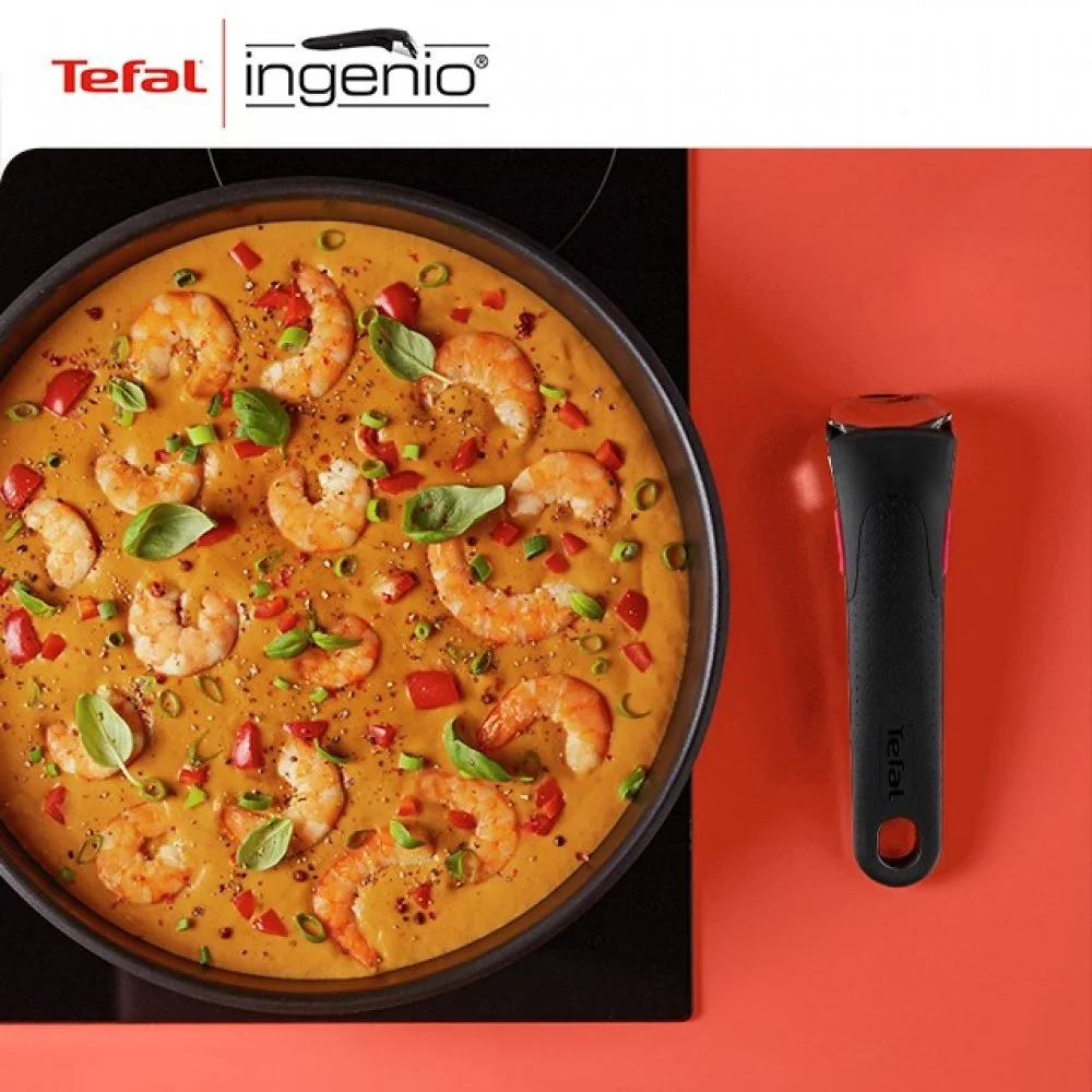 Набір посуду Tefal Ingenio Daily Chef, змінна ручка, 8предметів, алюміній, бакеліт, силікон, скло, ч - 15