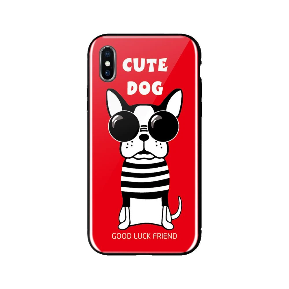 Чохол WK для Apple iPhone XS Max, WPC-087, Cute Dog Red
