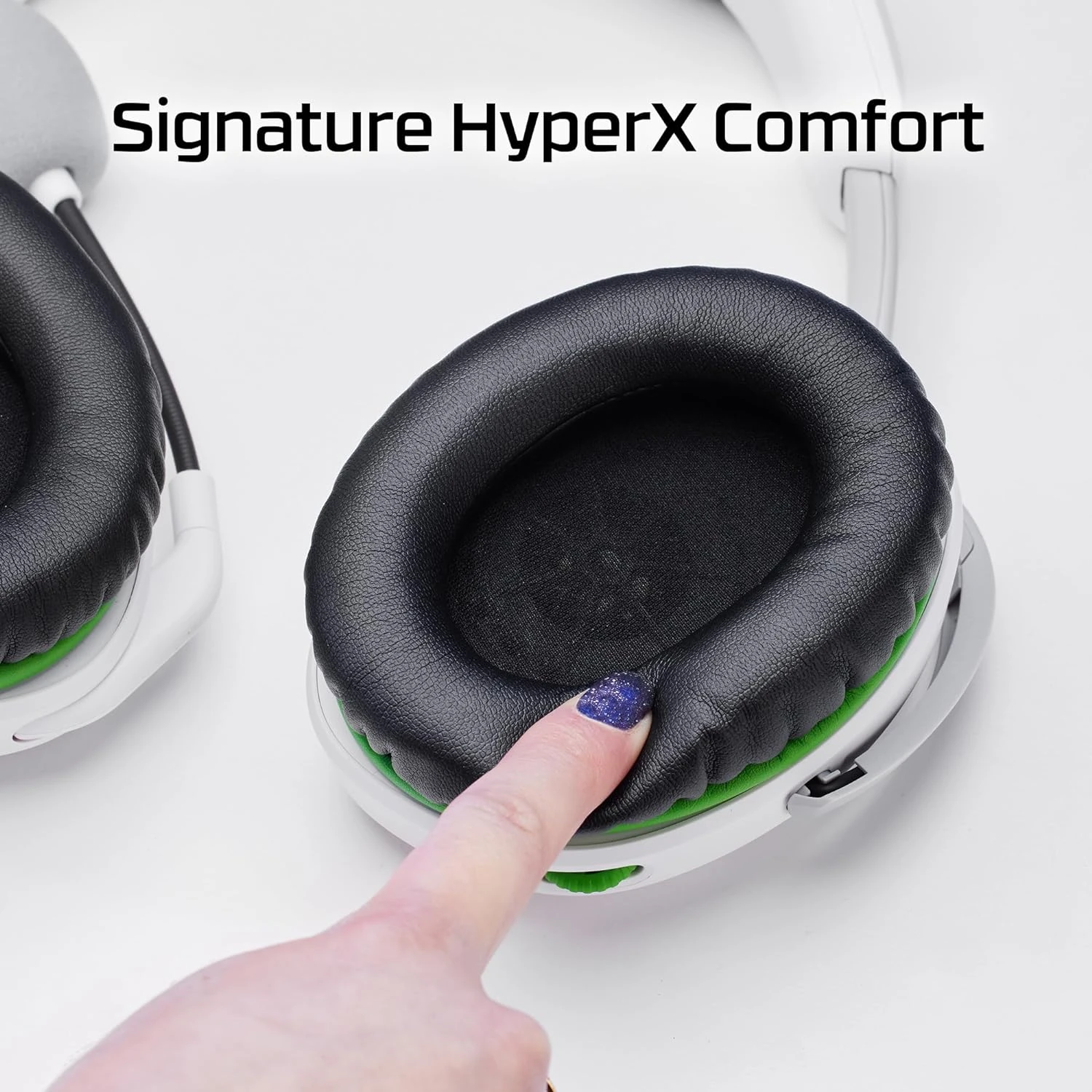 Гарнітура HyperX Cloud Stinger 2 Xbox, mini-jack, біло-зелений - 3
