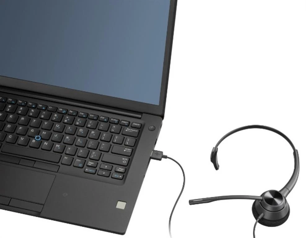 Гарнітура комп'ютерна моно On-ear Poly EncorePro 310, USB-A, всеспрямований, чорний - 4