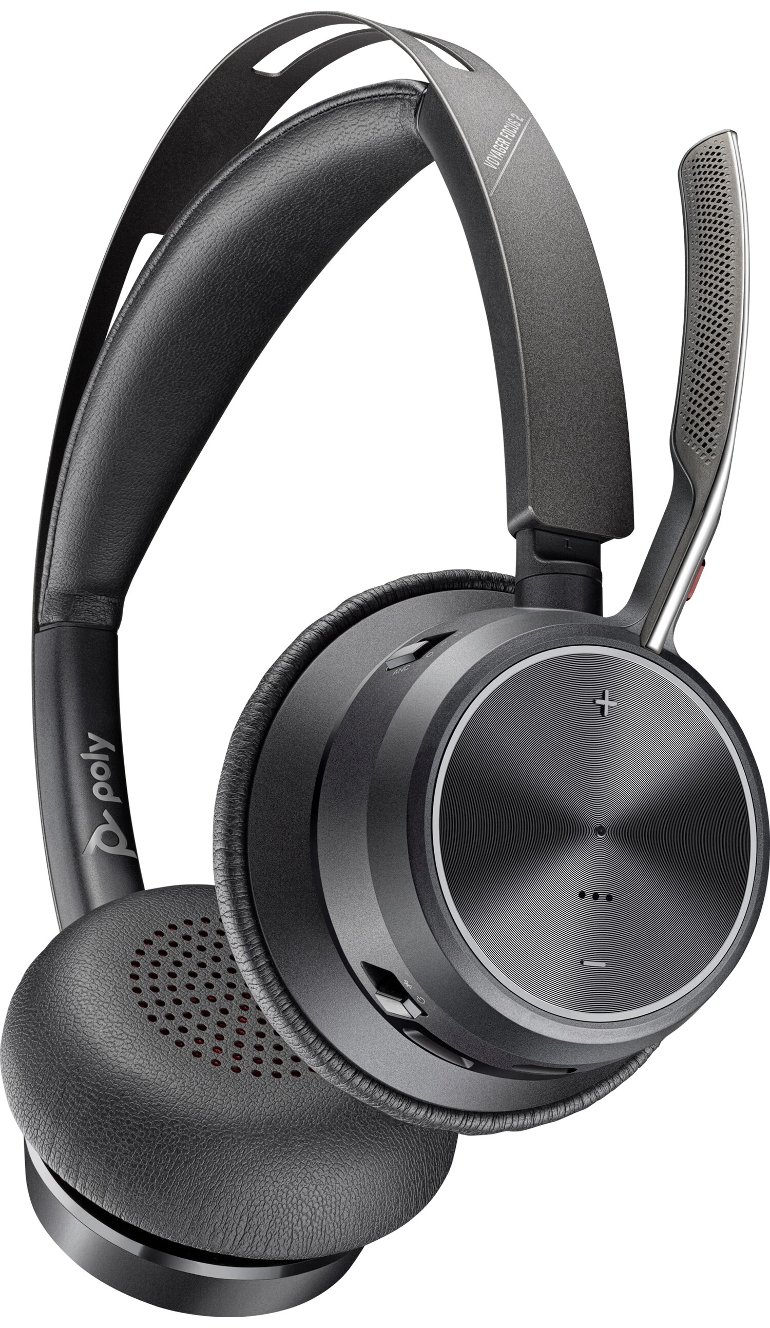 Гарнітура комп'ютерна стерео On-ear Poly Voyager Focus 2, USB-A, Bluetooth, всеспрямований, ANC, Aco - 11