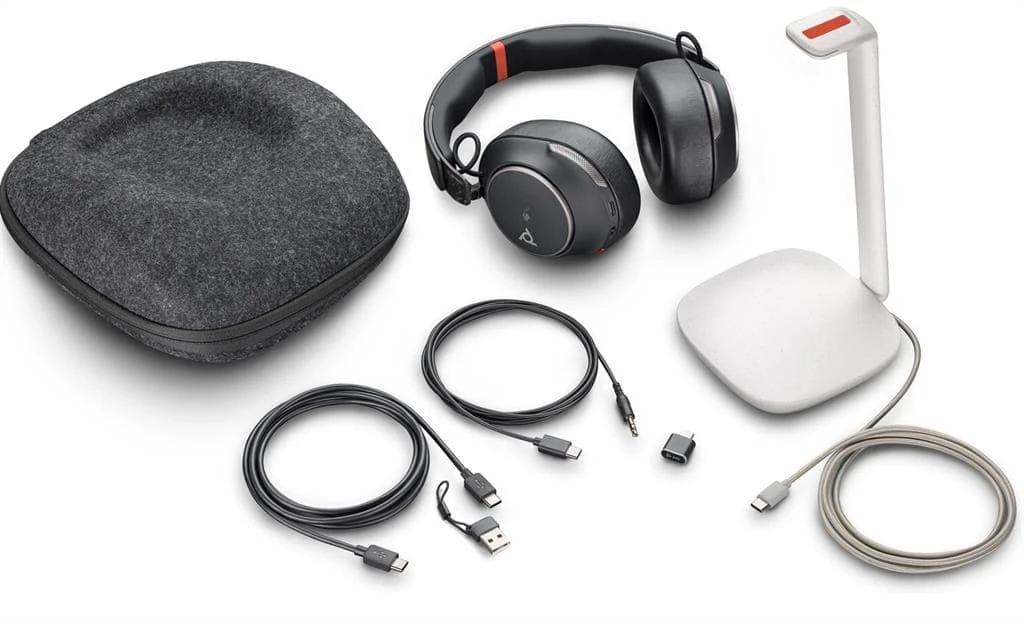 Гарнітура комп'ютерна стерео On-ear Poly Voyager Surround 85-M з підставкою для заряджання, BT 5,3, - 2