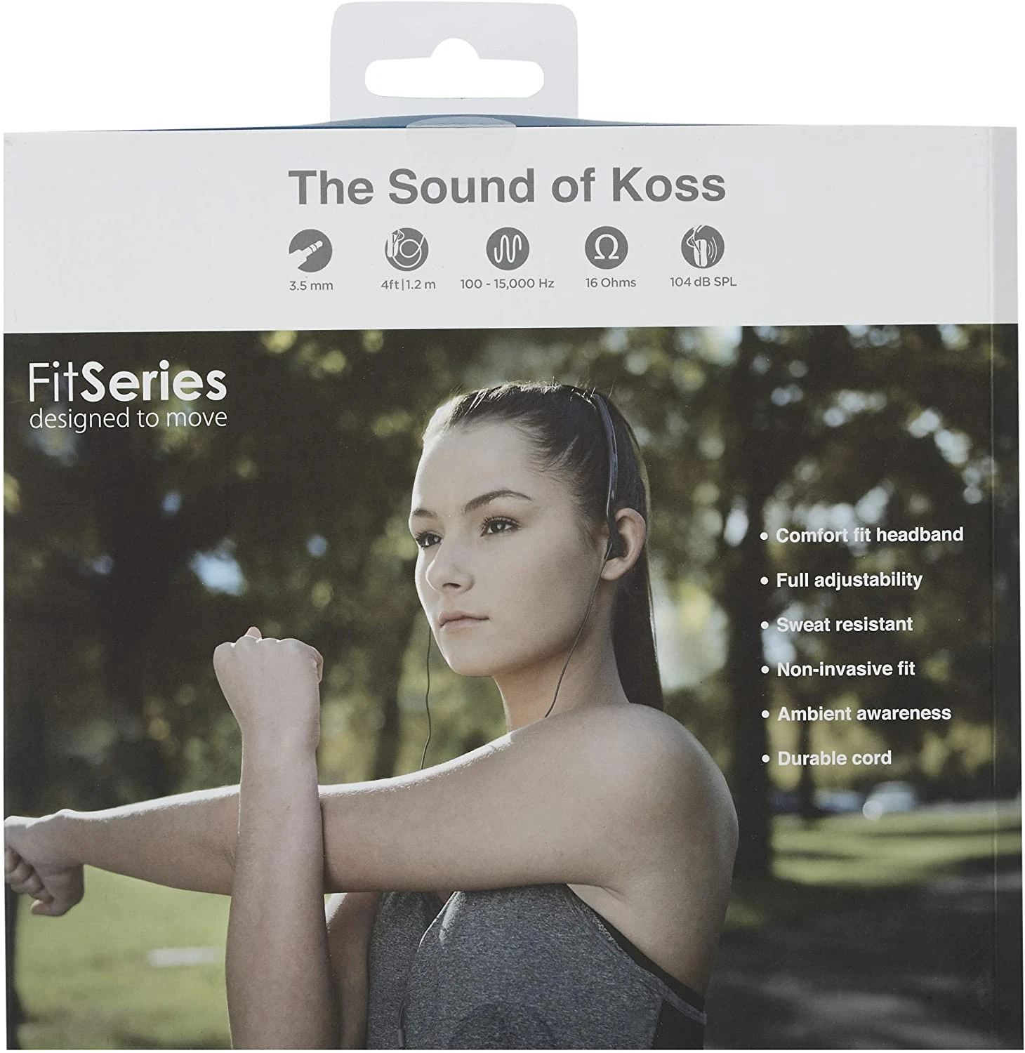 Навушники In-Ear Koss KPH14K Fitness, 3,5 mini-jack, Чорний - 6