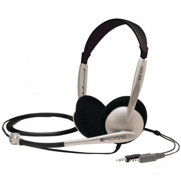 Гарнітура комп'ютерна стерео On-Ear Koss CS100, 2x3,5мм, Uni Mic, 2,4м, Кремовий - 7