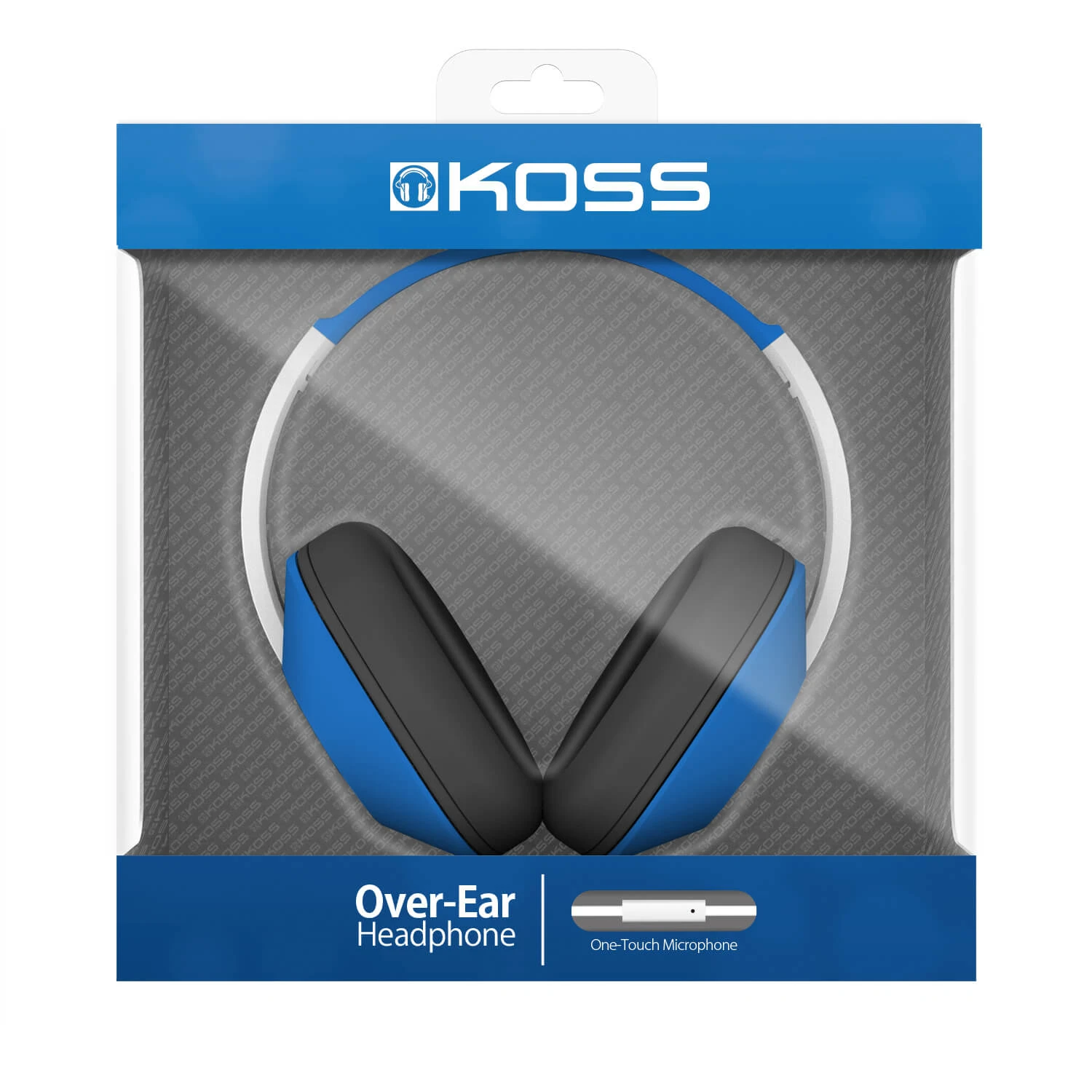 Навушники Over-Ear Koss UR23iK, 3,5 mini-jack, Mic, 1,2м, Синій - 3