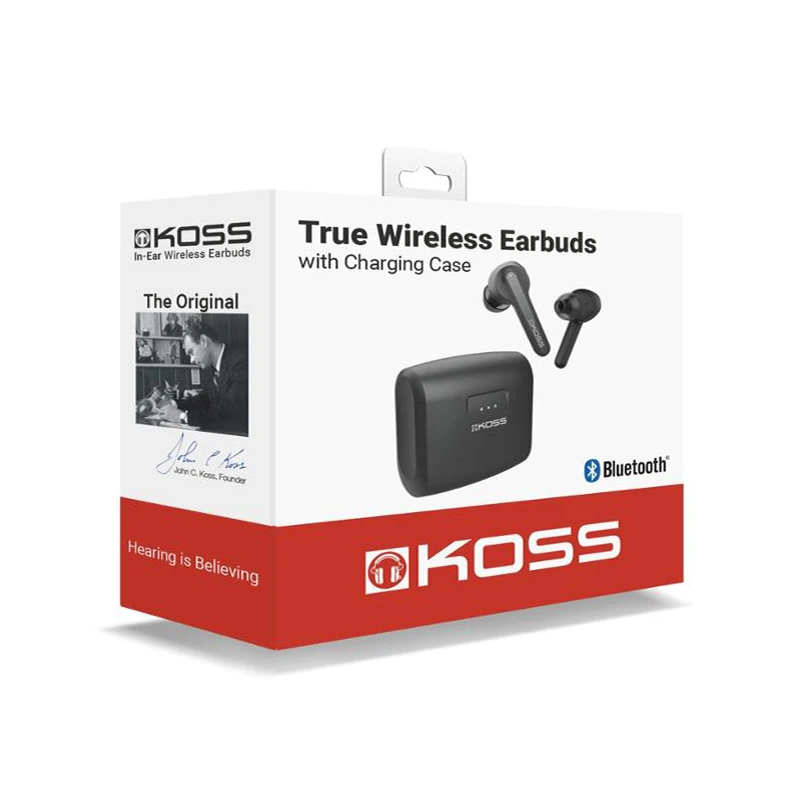 Навушники TWS Koss TWS150i, BT 5,0, Mic, Чорний - 5
