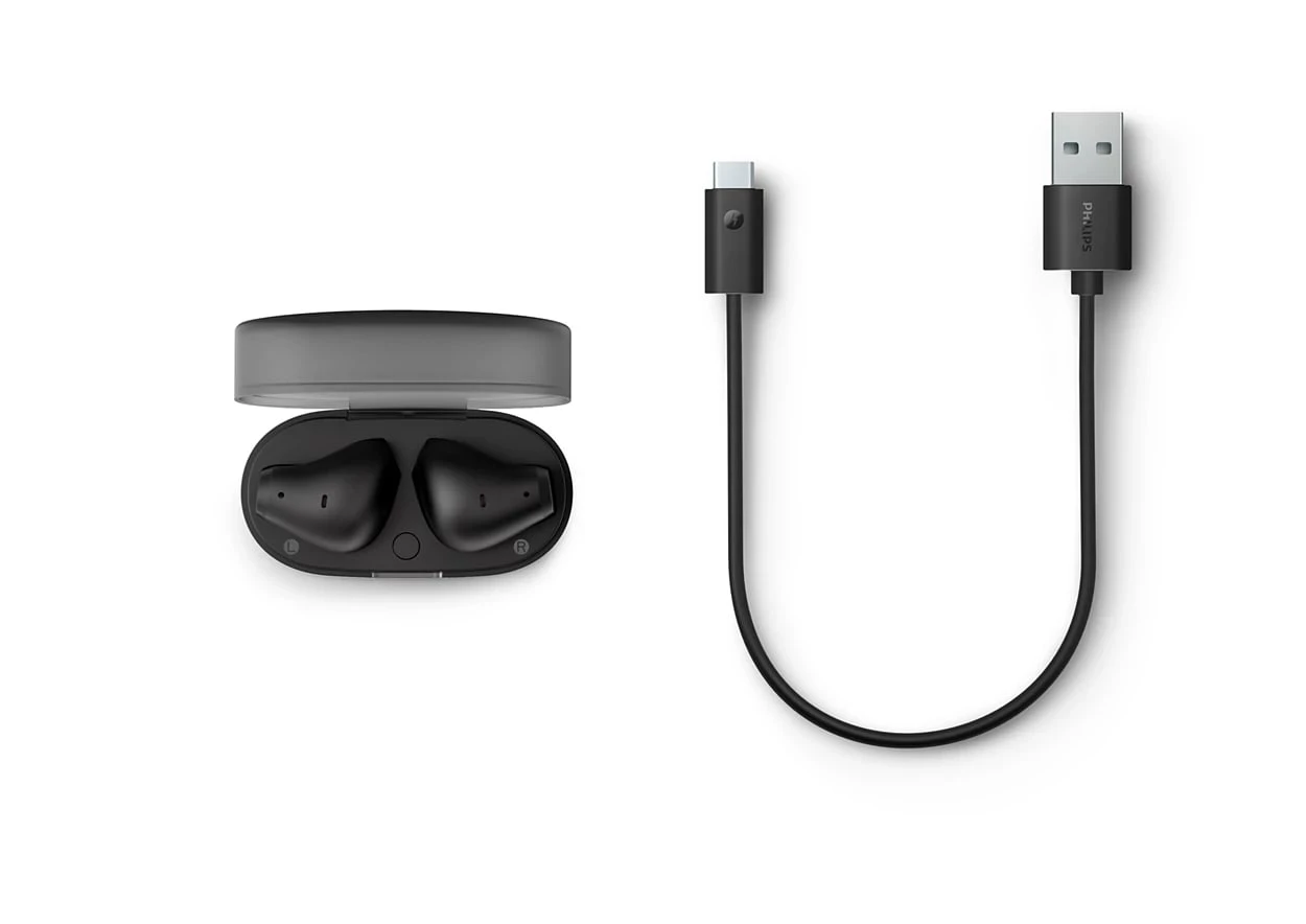 Навушники TWS Philips TAT2139 BT 5,3, IPX4, SBC, Touch control, Чорний - 5