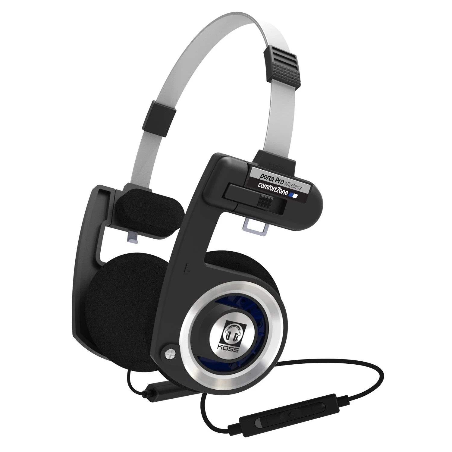 Навушники On-Ear Koss Porta Pro, BT 4,1, Wireless, Mic, Чорний