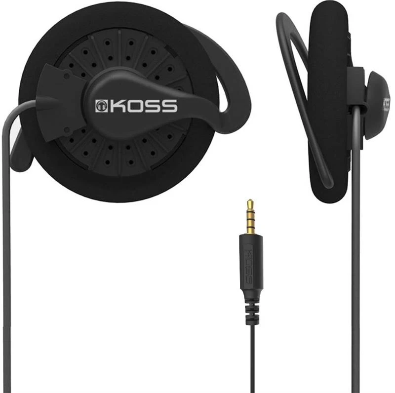Навушники On-Ear Koss KSC35 Clip, 3,5 mini-jack, 1,2м, Чорний - 2