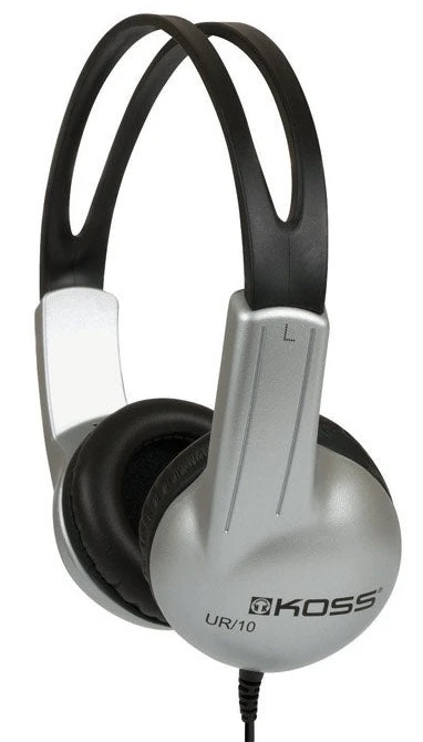 Навушники On-Ear Koss UR10, 3,5 mini-jack, 1,2м, Сірий