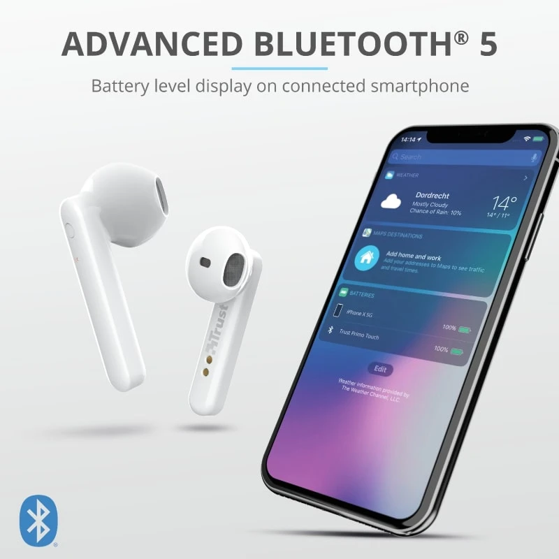 Навушники Trust Primo Touch True Wireless Mic White - 9
