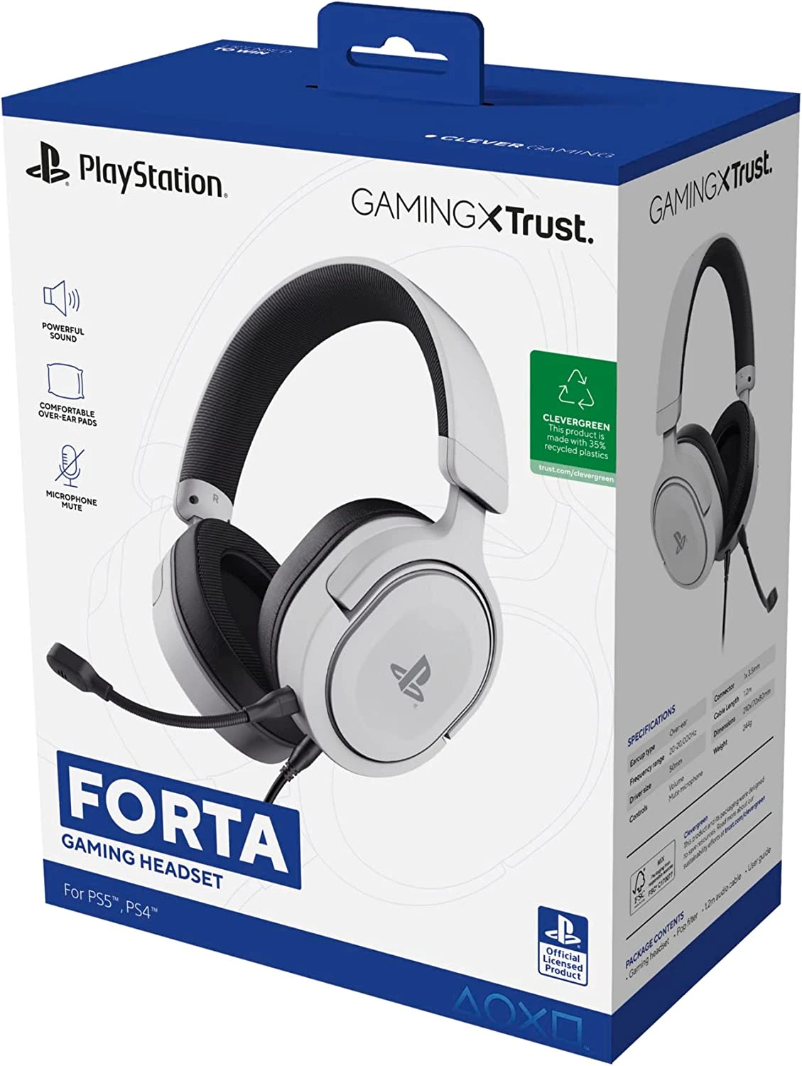 Гарнітура Trust GXT 498 Forta for PS5, 3,5мм, білий - 10