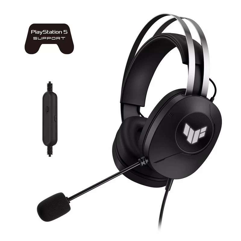 Гарнітура ігрова ASUS TUF Gaming H1 GEN II, USB-A, 2м,, чорний