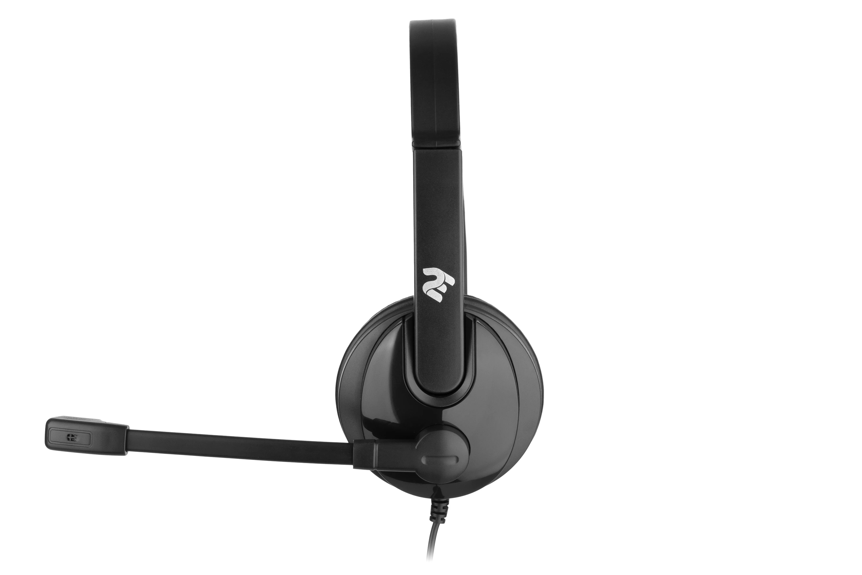 Гарнітура ПК моно On-ear 2E CH12 mini-jack, omni-mic, 1,2м, чорний - 4