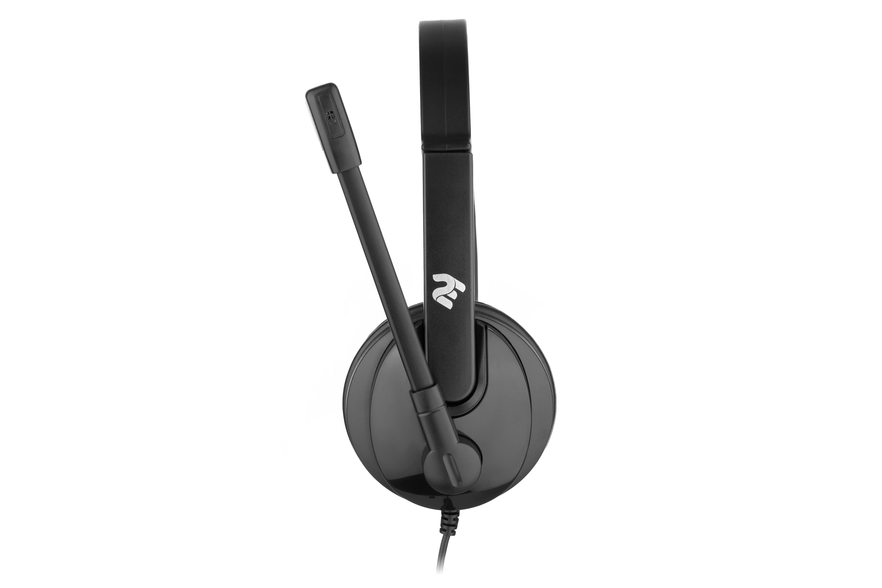 Гарнітура ПК моно On-ear 2E CH12 mini-jack, omni-mic, 1,2м, чорний - 5