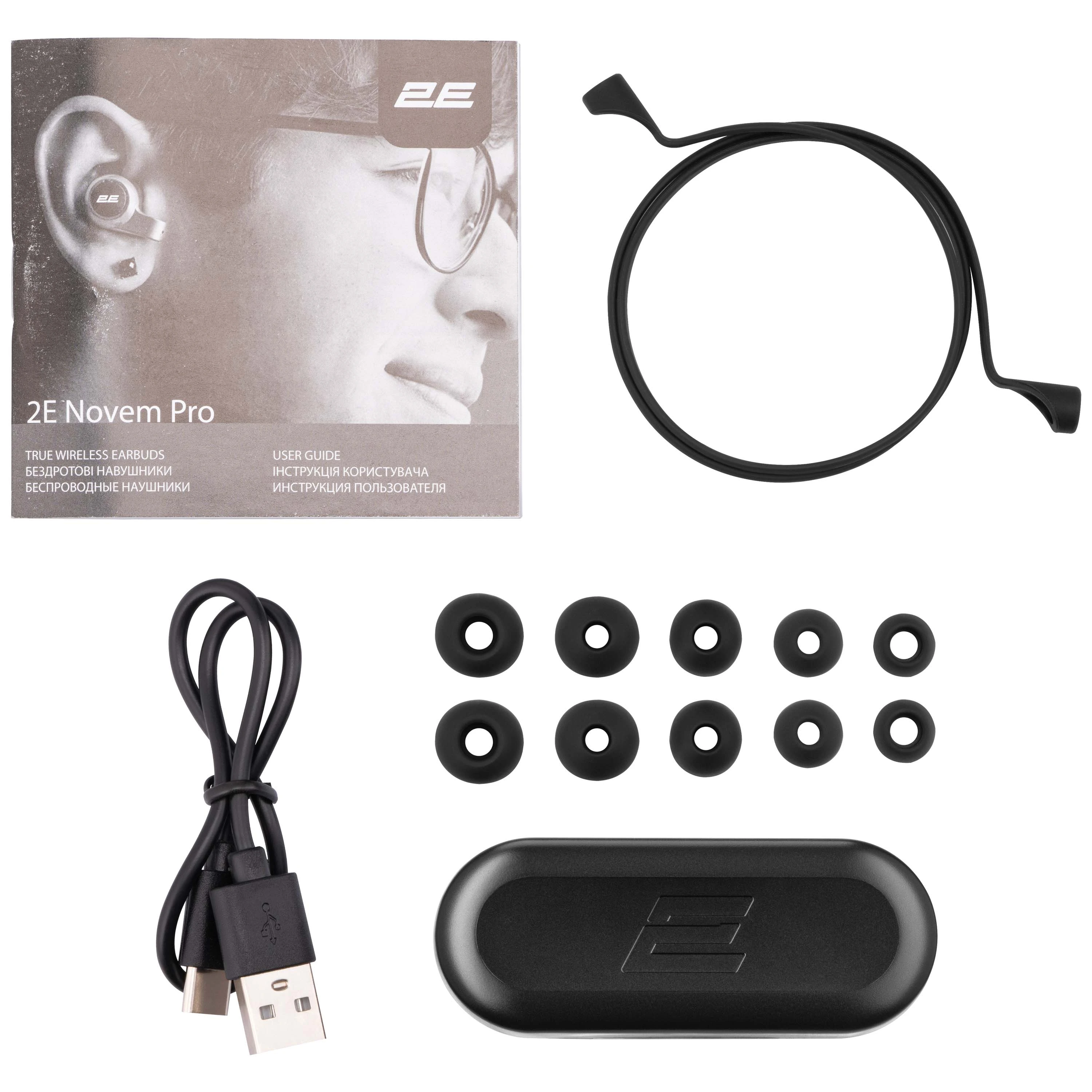 Навушники 2E Novem Pro True Wireless, 4 Mic, Waterproof, Black - 10