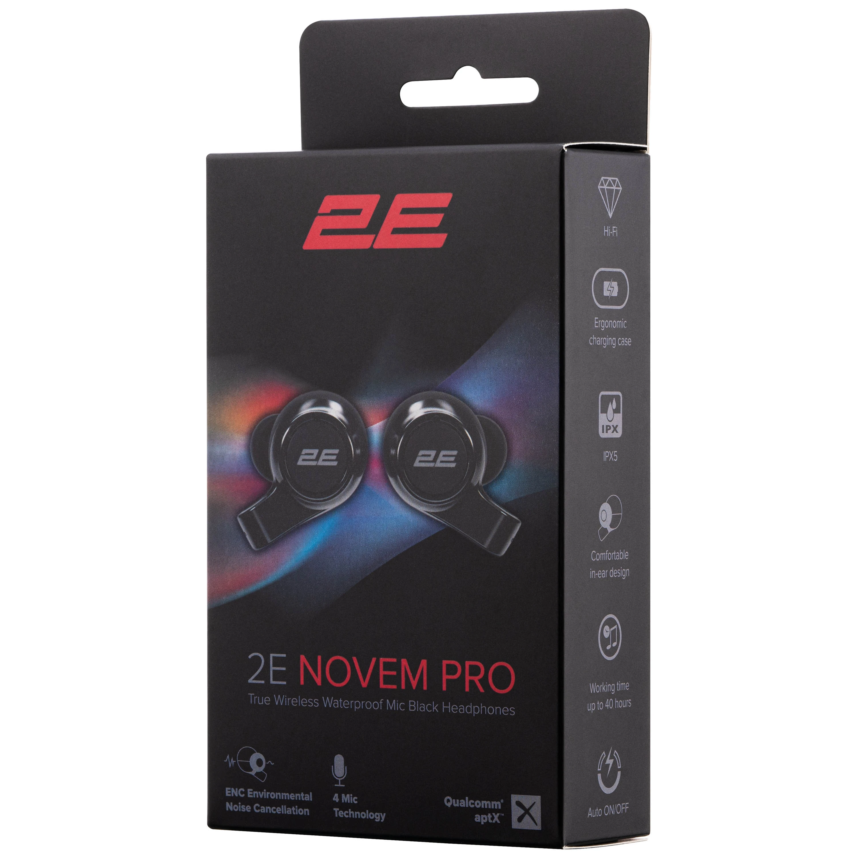 Навушники 2E Novem Pro True Wireless, 4 Mic, Waterproof, Black - 12