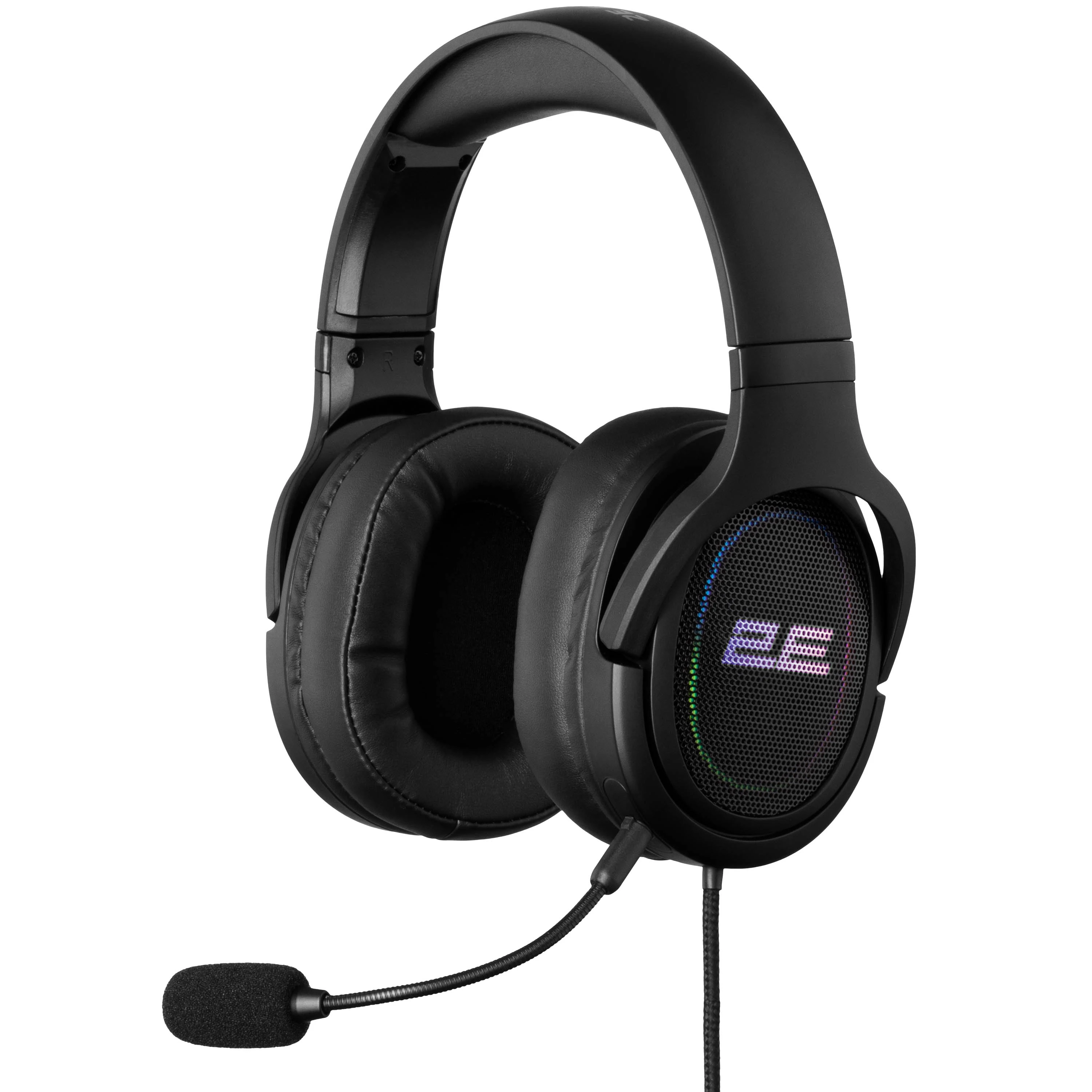 Гарнітура ігрова 2E GAMING HG330, 7,1, USB-A, RGB, 2м, чорний