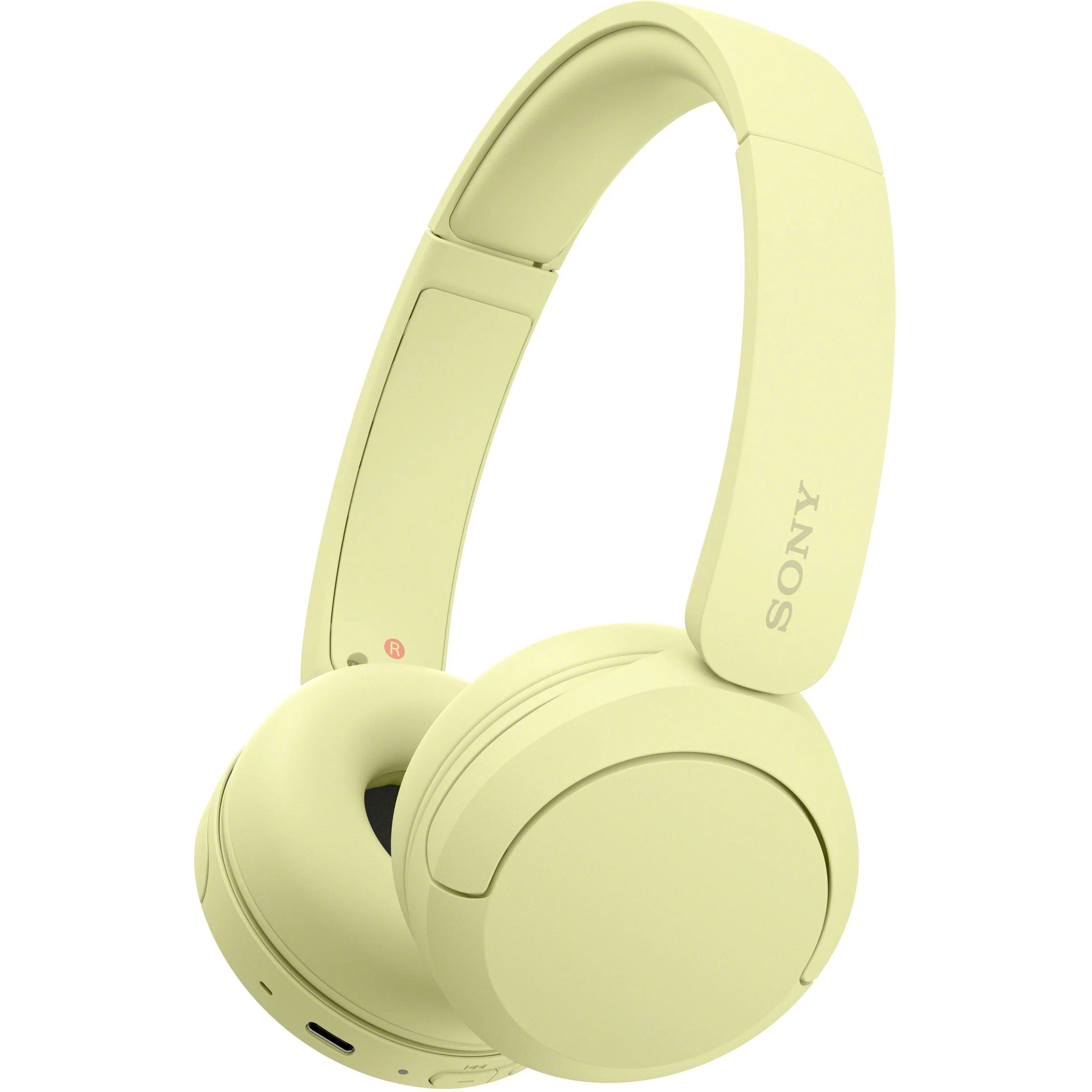 Навушники On-ear Sony WH-CH520 BT 5,2, SBC, AAC, Wireless, Mic, Жовтий