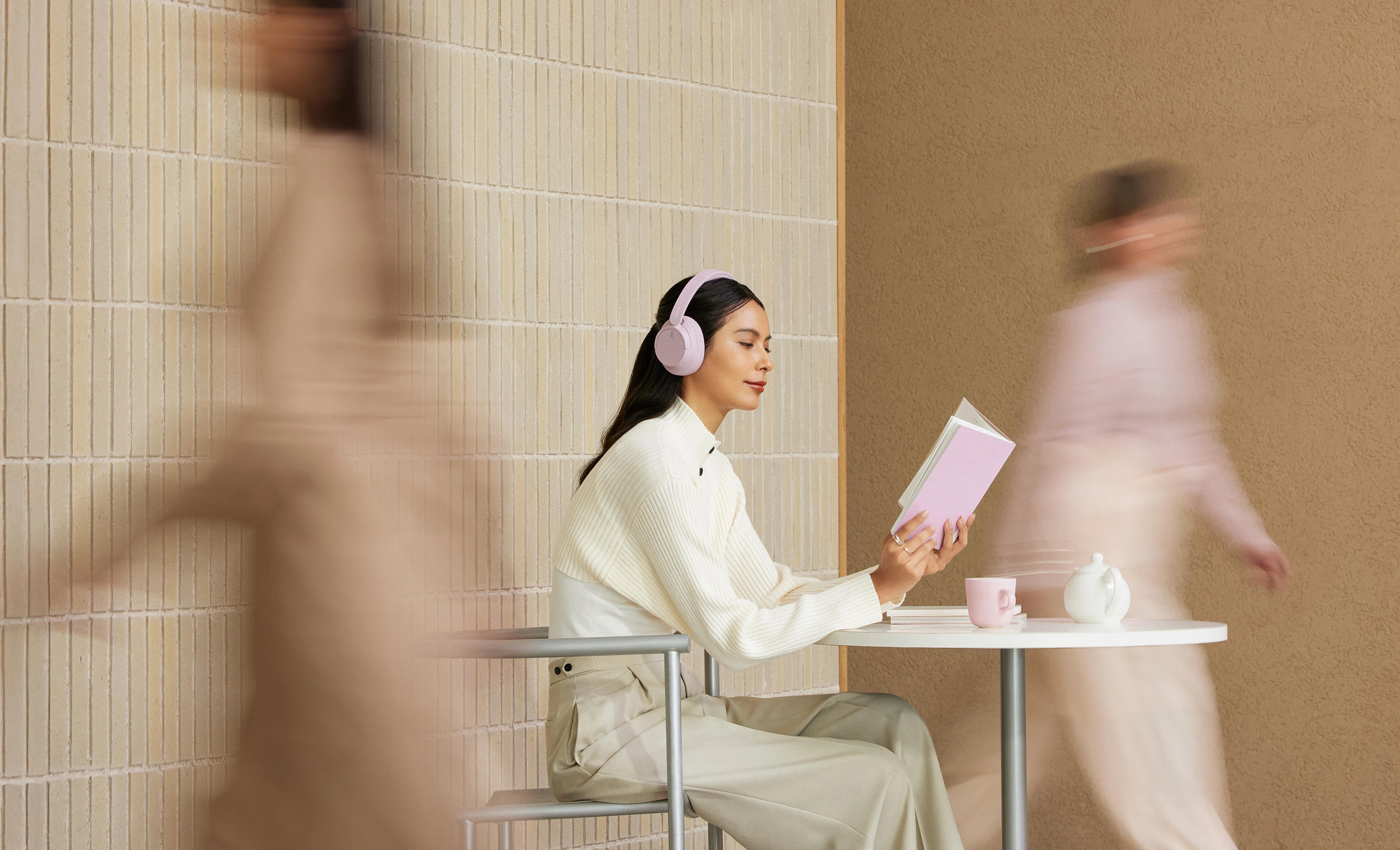 Навушники Over-ear Sony WH-CH720N BT 5,2, ANC, SBC, AAC, Wireless, Mic, Рожевий - 2