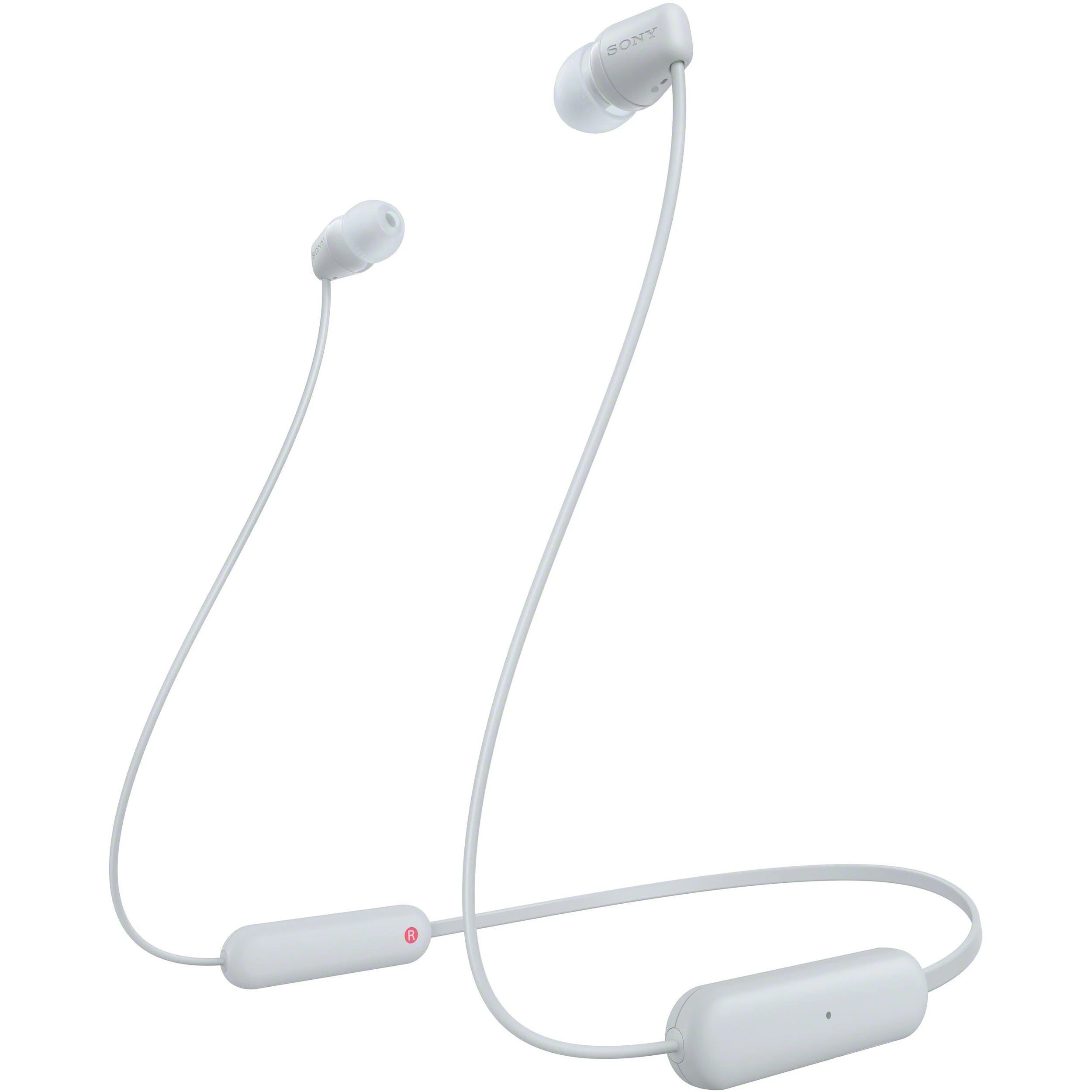 Навушники In-ear Sony WI-C100 BT 5,0, IPX4, SBC, AAC, Wireless, Mic, Білий