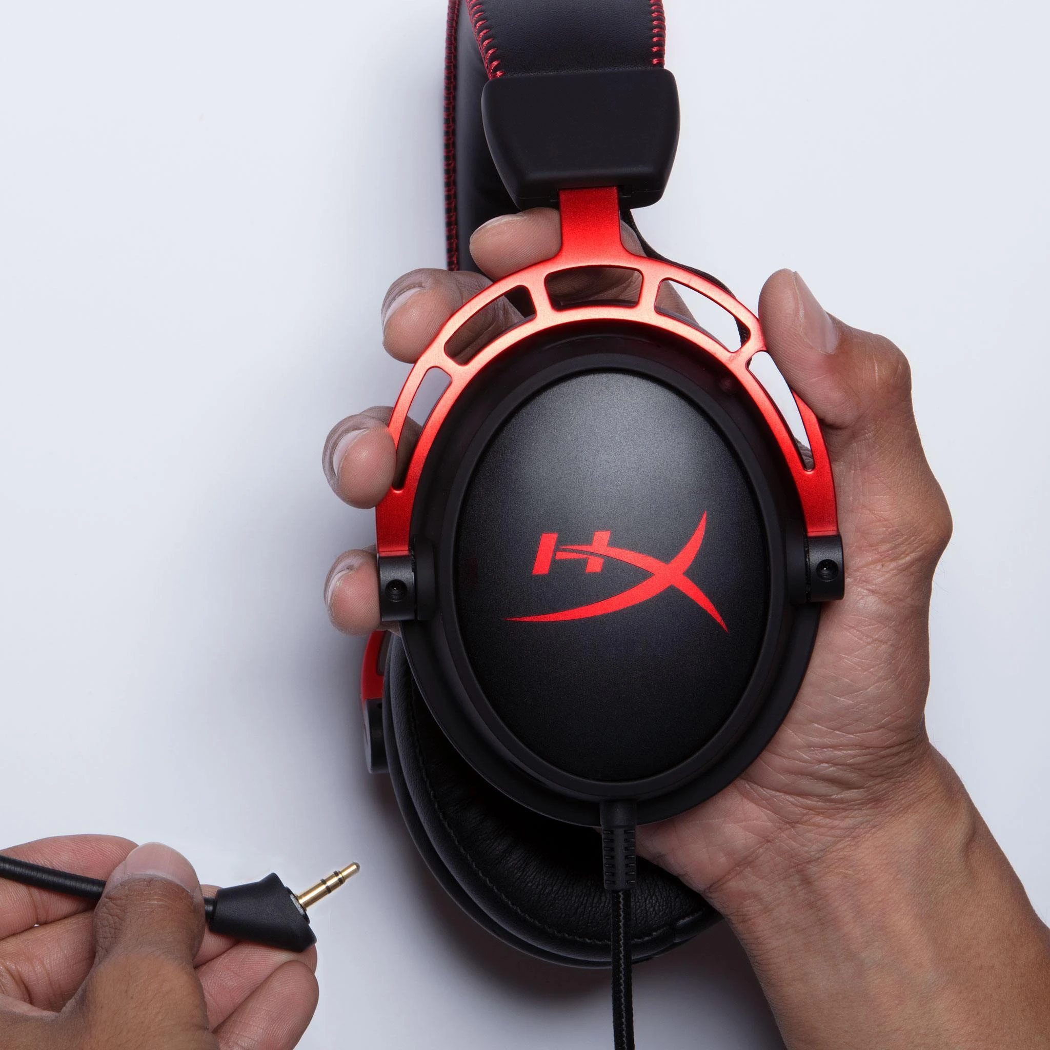 Гарнітура ігрова HyperX Cloud Alpha, mini-jack/dual 3,5мм, 1,2м/2м чорно-червоний - 6