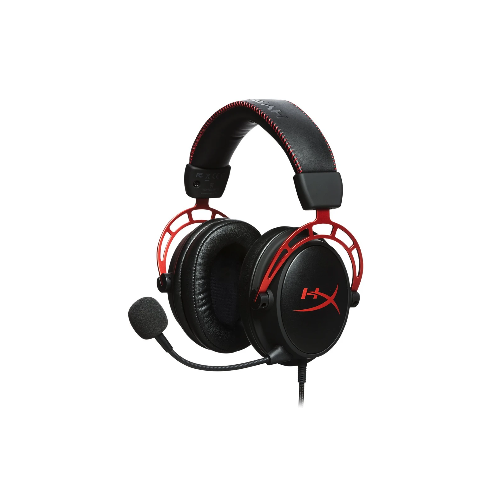 Гарнітура ігрова HyperX Cloud Alpha, mini-jack/dual 3,5мм, 1,2м/2м чорно-червоний