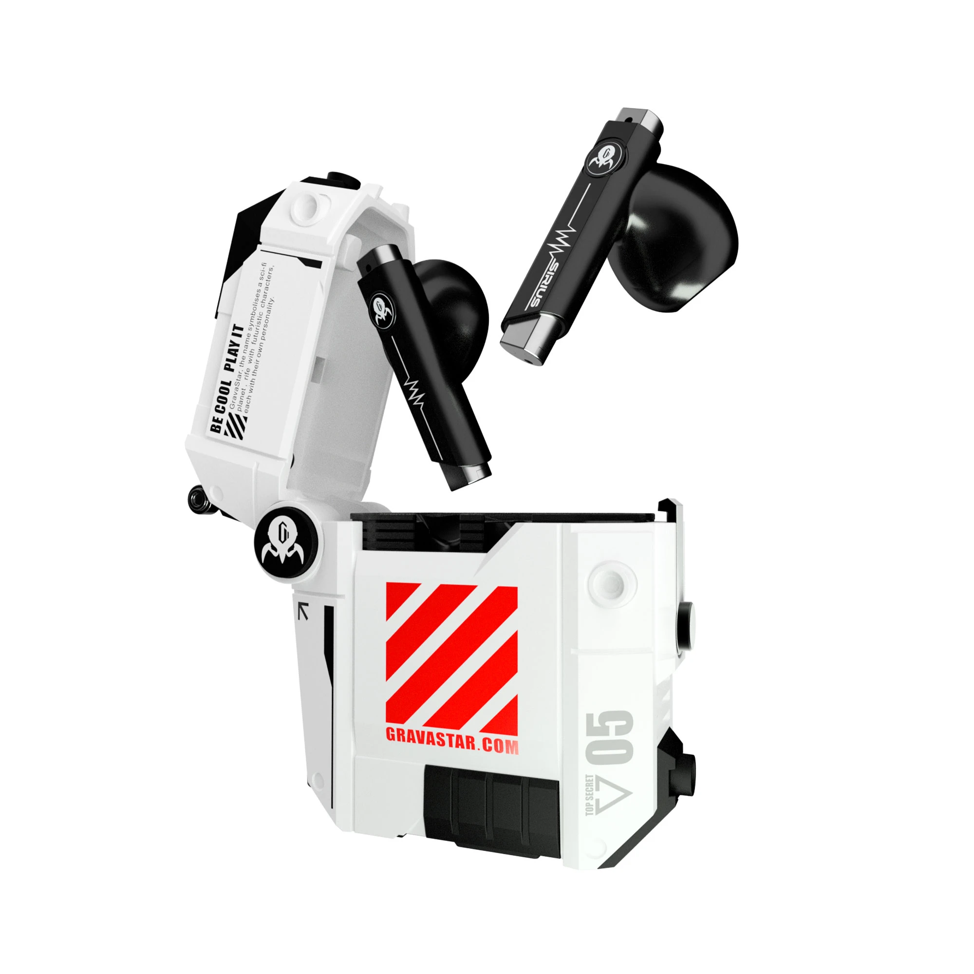 Навушники TWS Gravastar Sirius P5, BT 5,2, IPX4, Defense Mecha