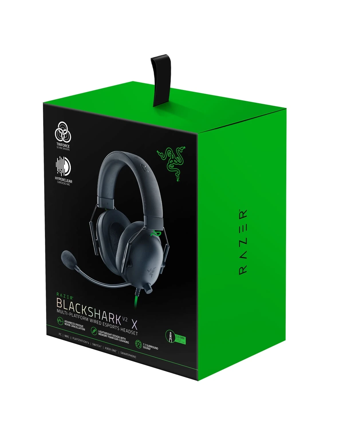 Гарнітура ігрова Razer BlackShark V2 X, 7,1, mini-jack, 1,3м, чорний - 7