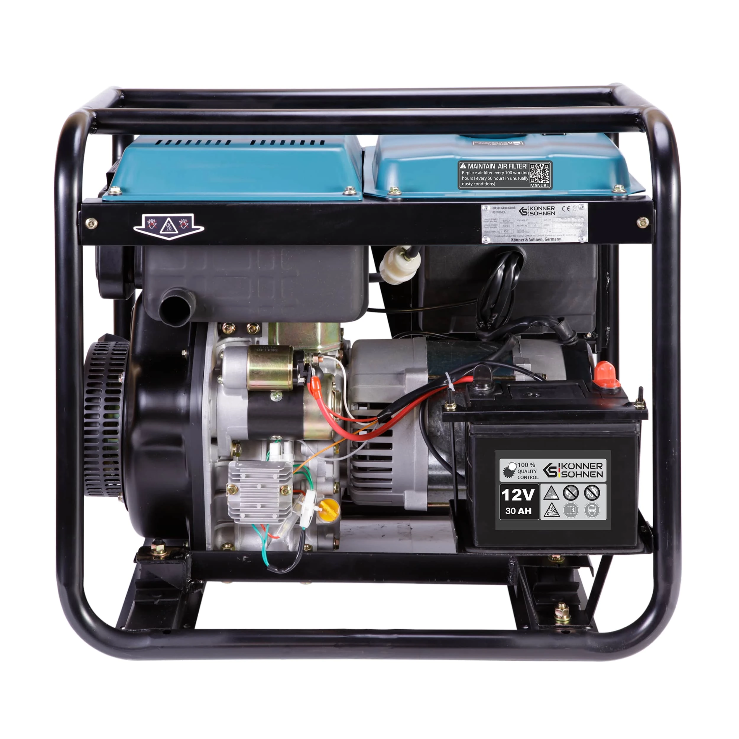 Генератор дизельний Konner&Sohnen  KS 9100HDE-1/3 ATSR (EURO V), 230/400В, 6.5/6.0кВт, 7.5/7.0кВт, 1 - 4