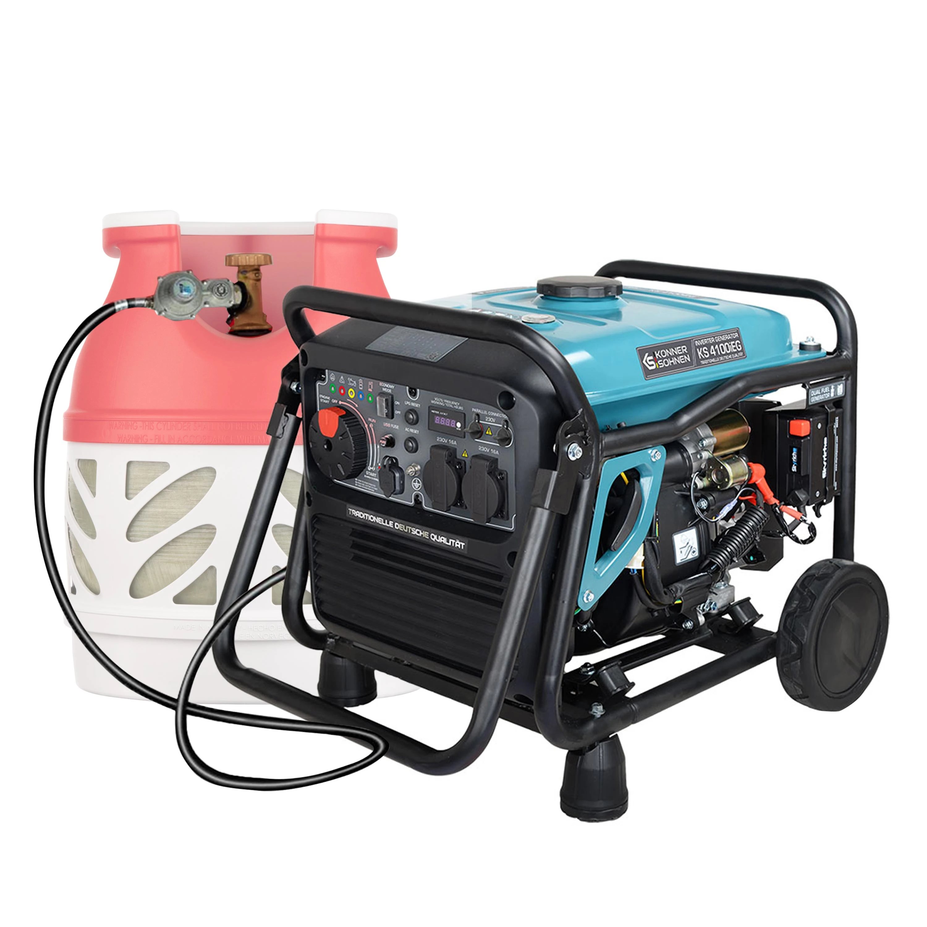 Генератор газобензиновий інверторний  Konner&Sohnen KS 4100iEG, 230В, 4.0кВт, електростартер, 38кг