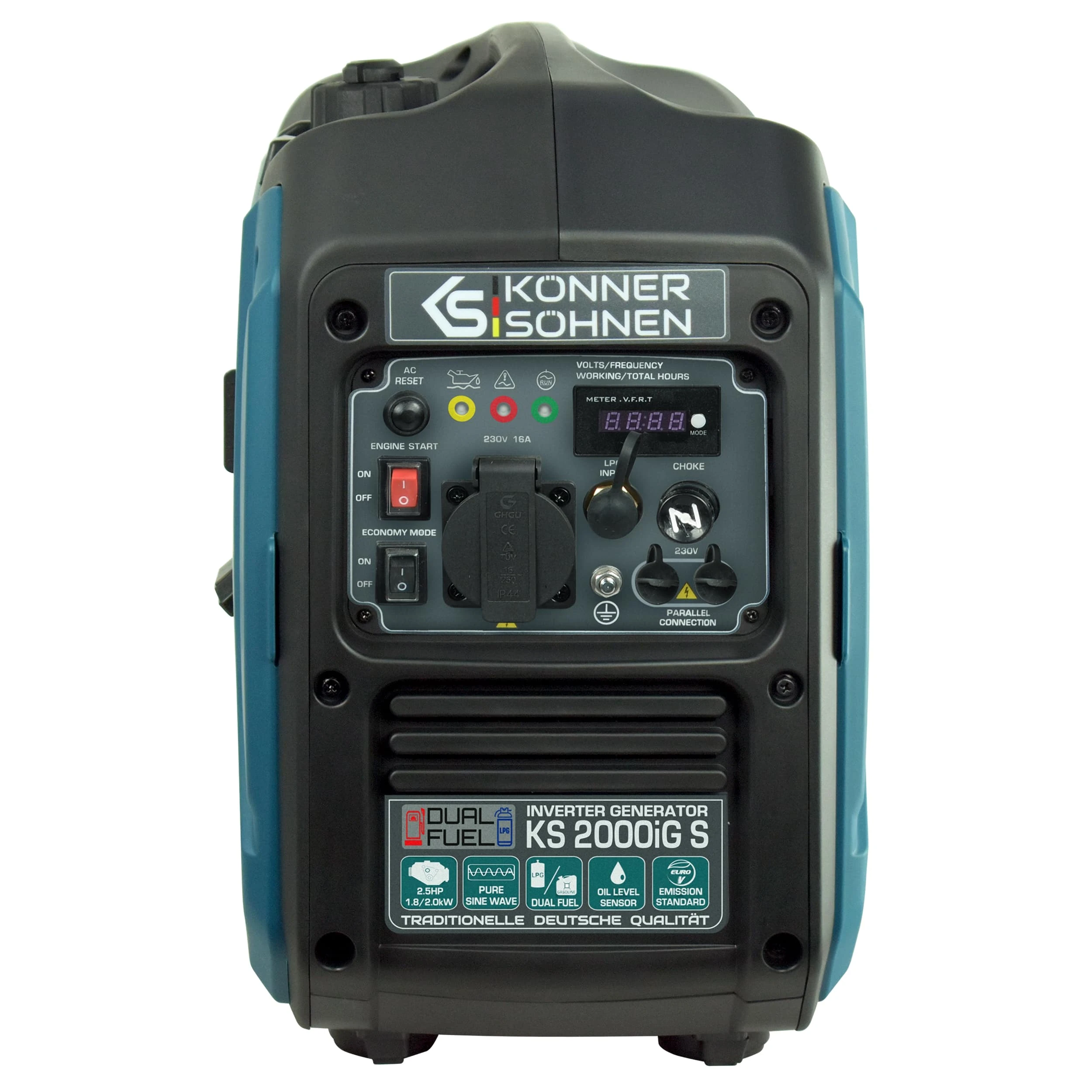Генератор газобензиновий інверторний Konner&Sohnen KS 2000iG S, 230В, 2.0кВт, ручний запуск, 19кг - 4