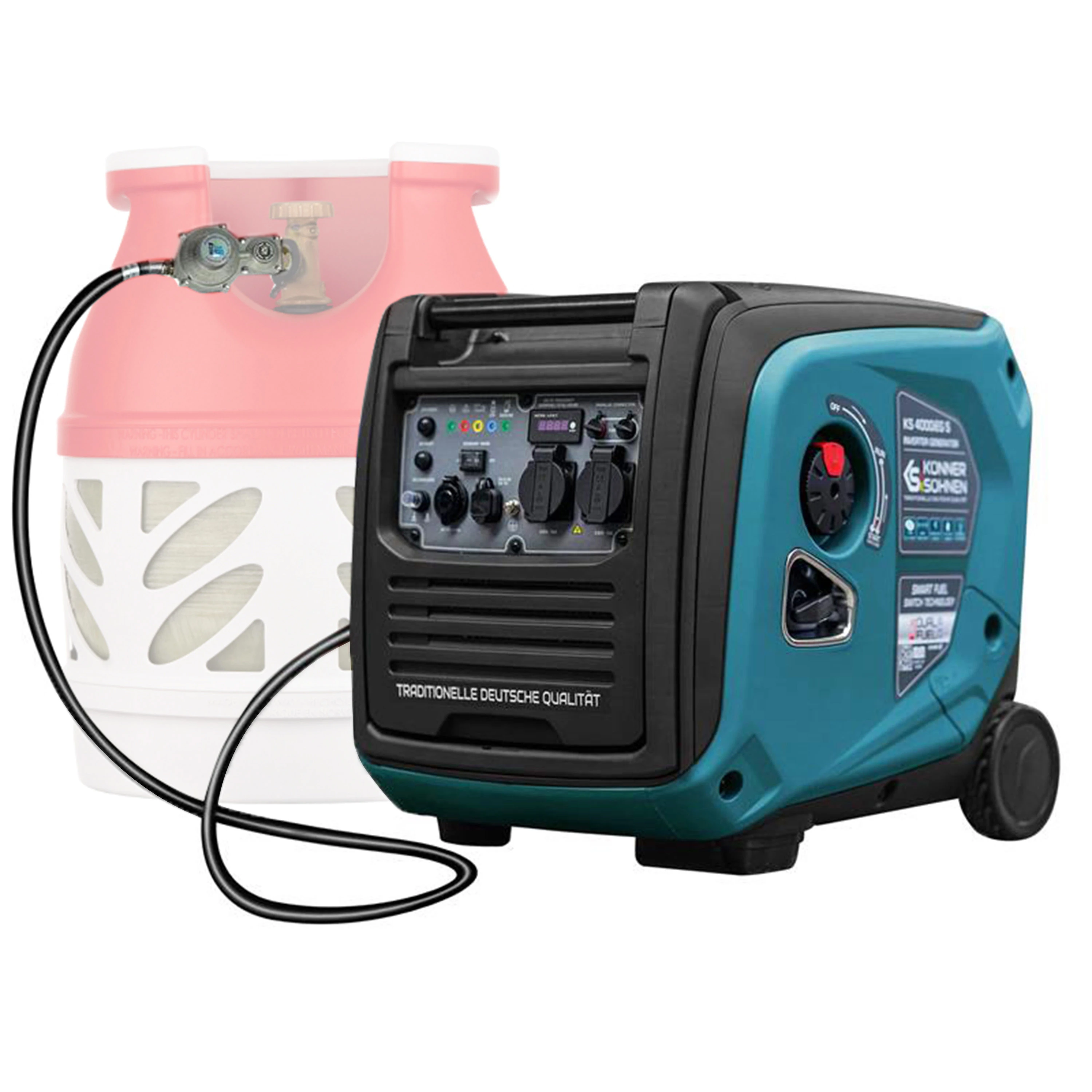Генератор газобензиновий інверторний Konner&Sohnen KS 4000iEG S, 230В, 4.0кВт, електростартер, 40кг