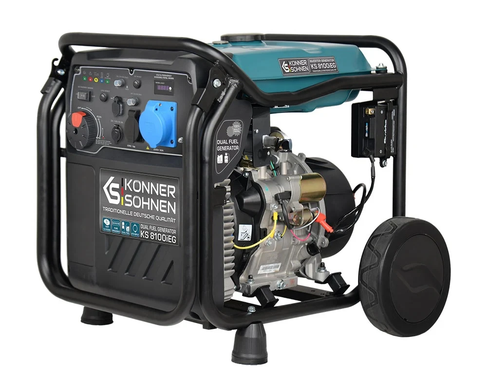 Генератор газобензиновий інверторний Konner&Sohnen KS8100IEG, 230В, 8.5кВт, електростартер, 68кг. - 3