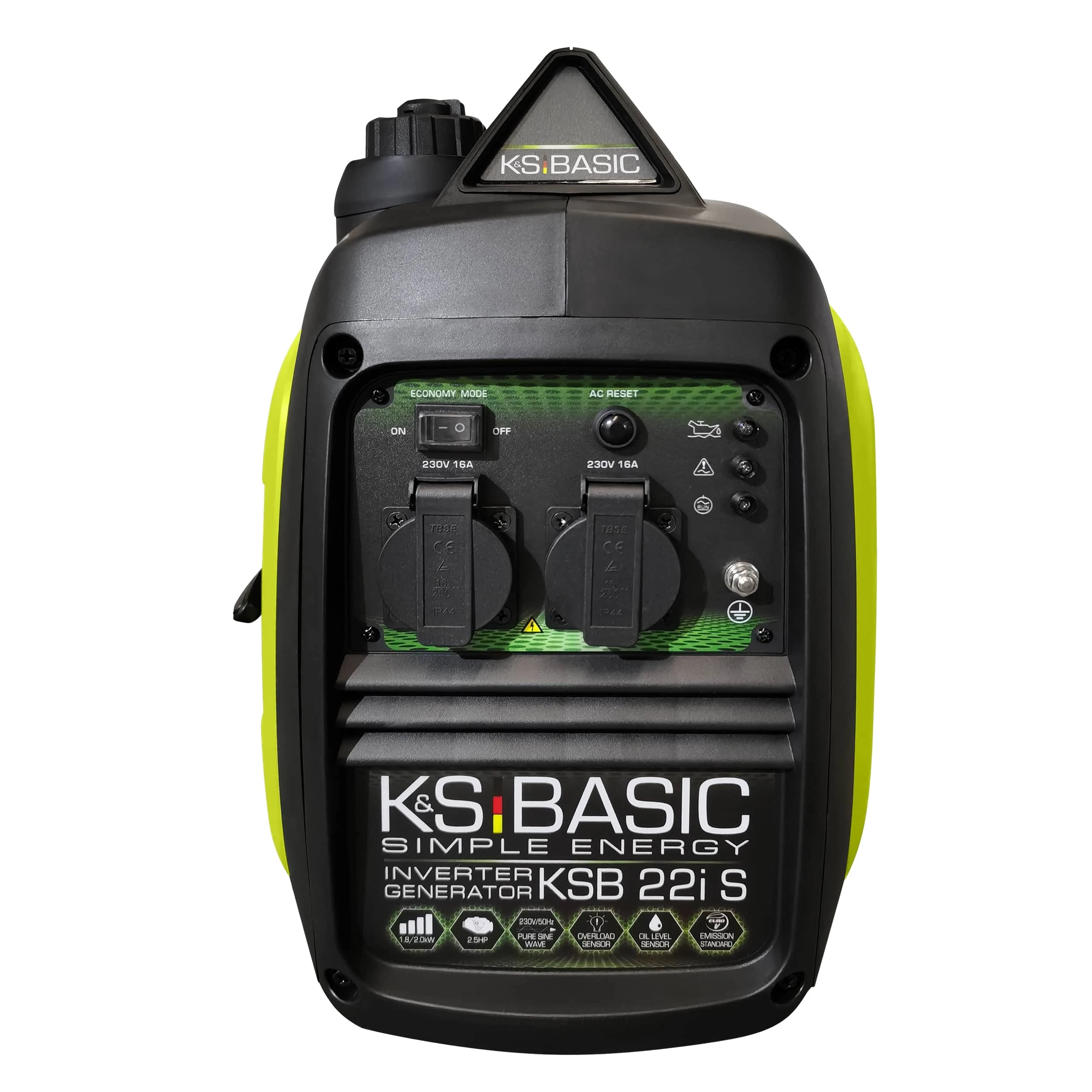 Генератор бензиновий інверторний Konner&Sohnen KSB 22i S, 230В, 2.0кВт, ручний запуск, 15.6кг - 3