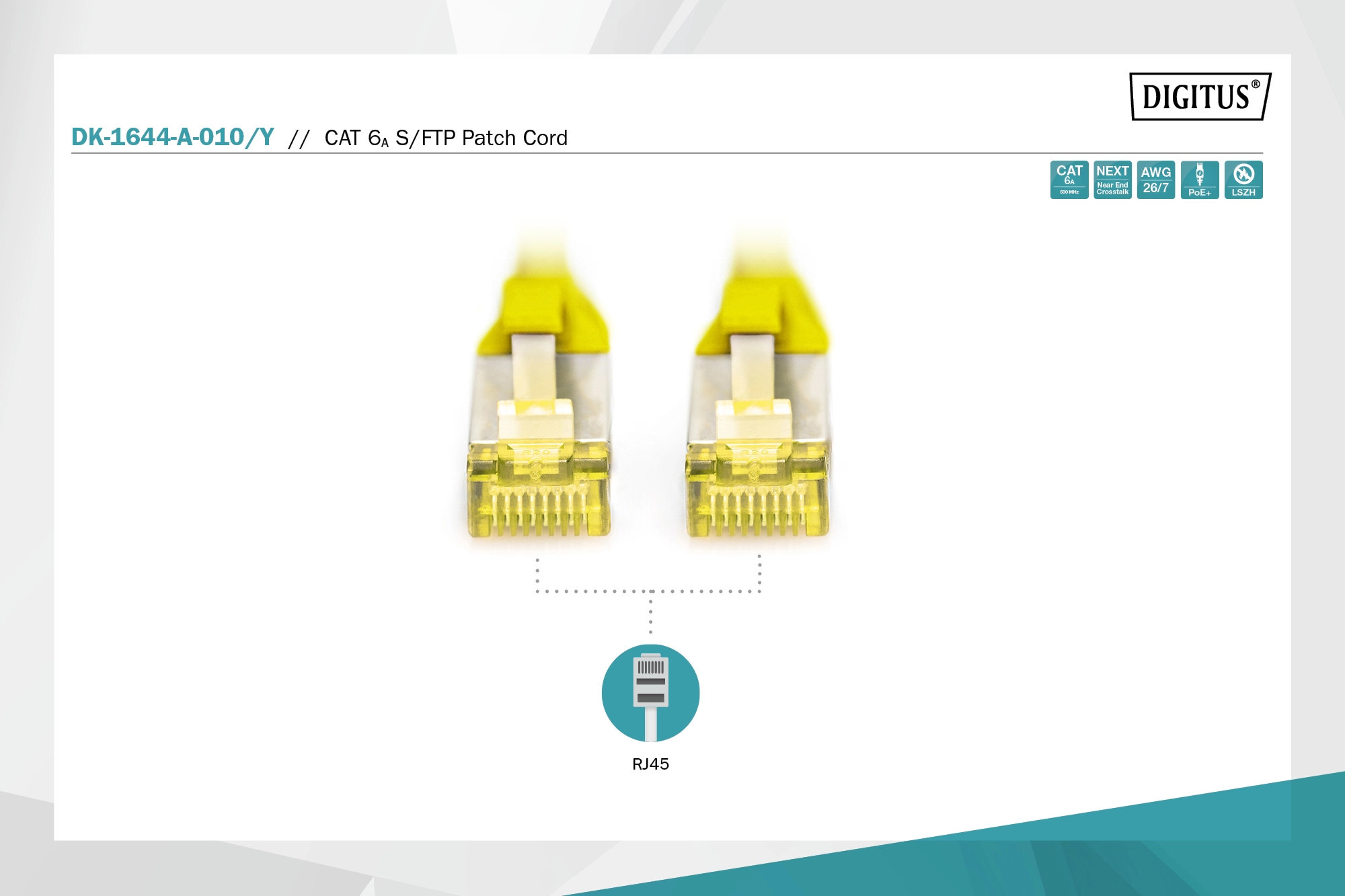 Патч-корд DIGITUS CAT 6a S-FTP, 1м, AWG 26/7, Cu, LSZH, червоний - 16