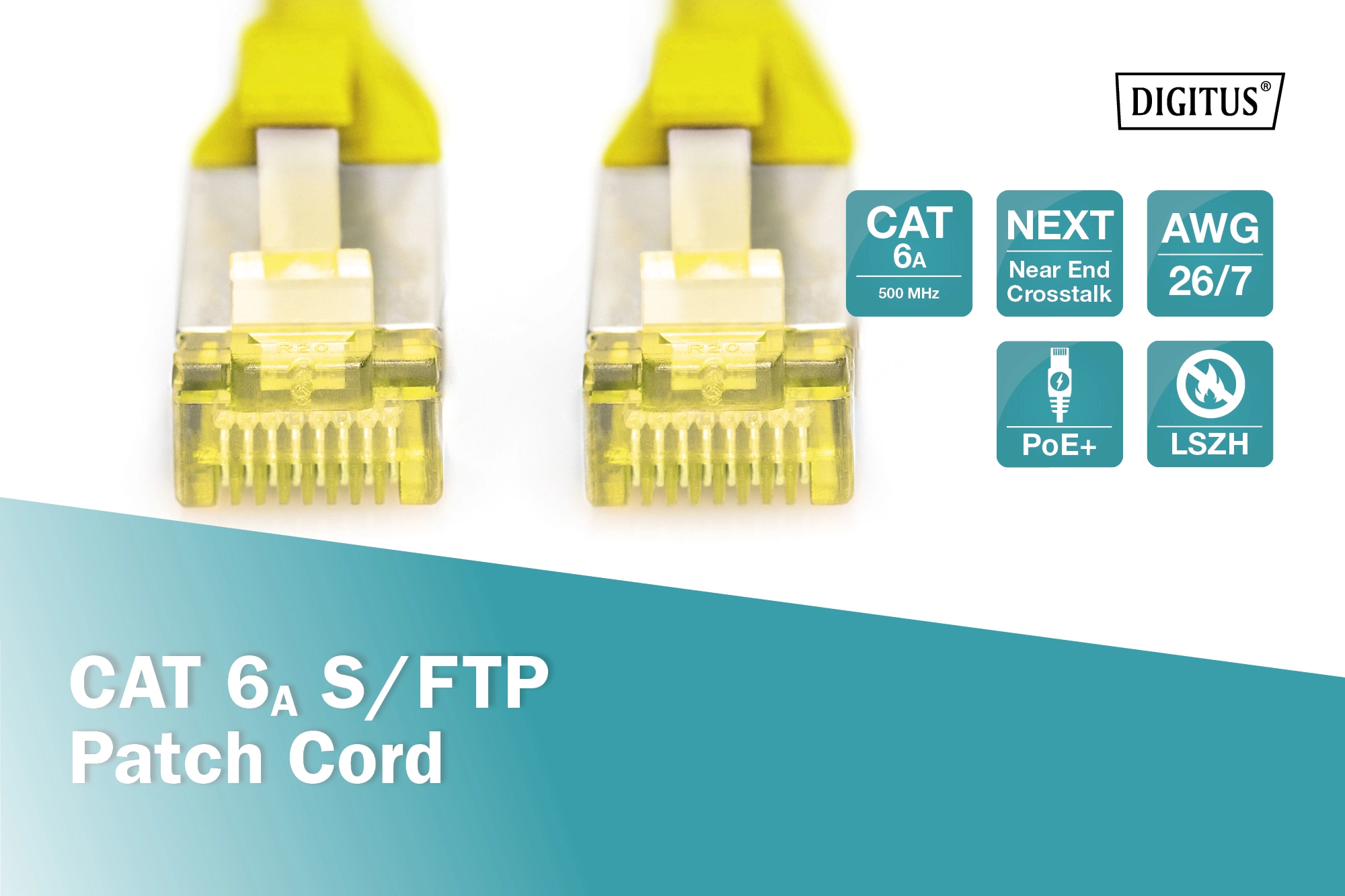 Патч-корд DIGITUS CAT 6a S-FTP, 1м, AWG 26/7, Cu, LSZH, червоний - 18