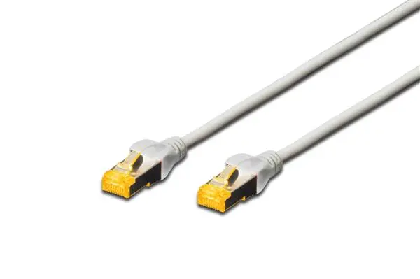 Патч-корд DIGITUS CAT 6a S-FTP, 2м, AWG 26/7, Cu, LSZH, сірий