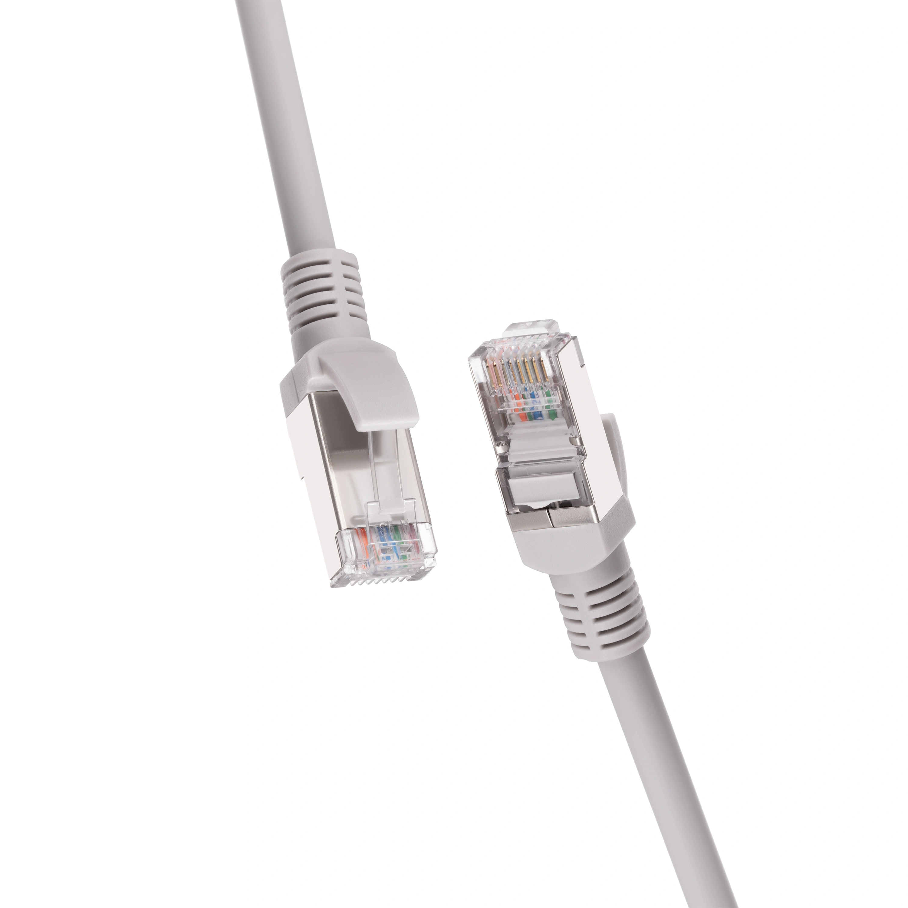 Патч-корд 2E САТ 6, FTP, 5м, 26AWG, RJ45, 7/0.16, Cu, LSZH, сірий - 4