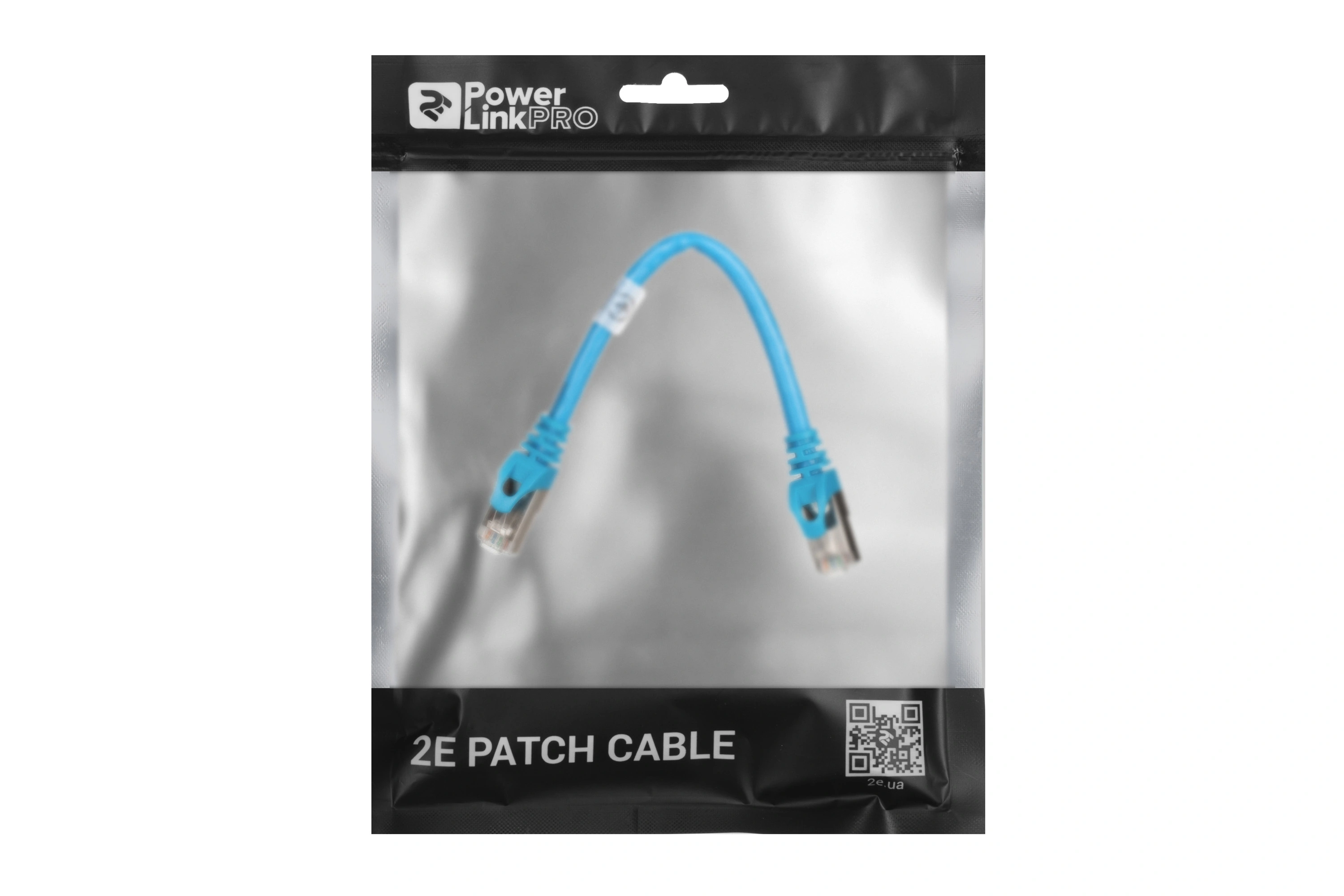 Патч-корд 2E САТ 6, S-FTP, 0.20м, 26AWG, RJ45, 7/0.16, Cu, PVC, синій - 3