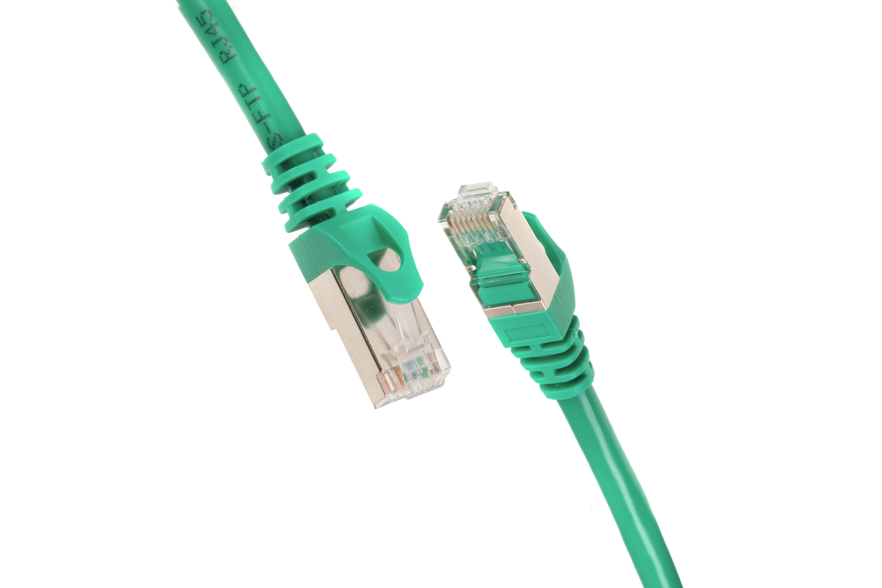 Патч-корд 2E САТ 6, S-FTP, 1м, 26AWG, RJ45, 7/0.16, Cu, PVC, зелений