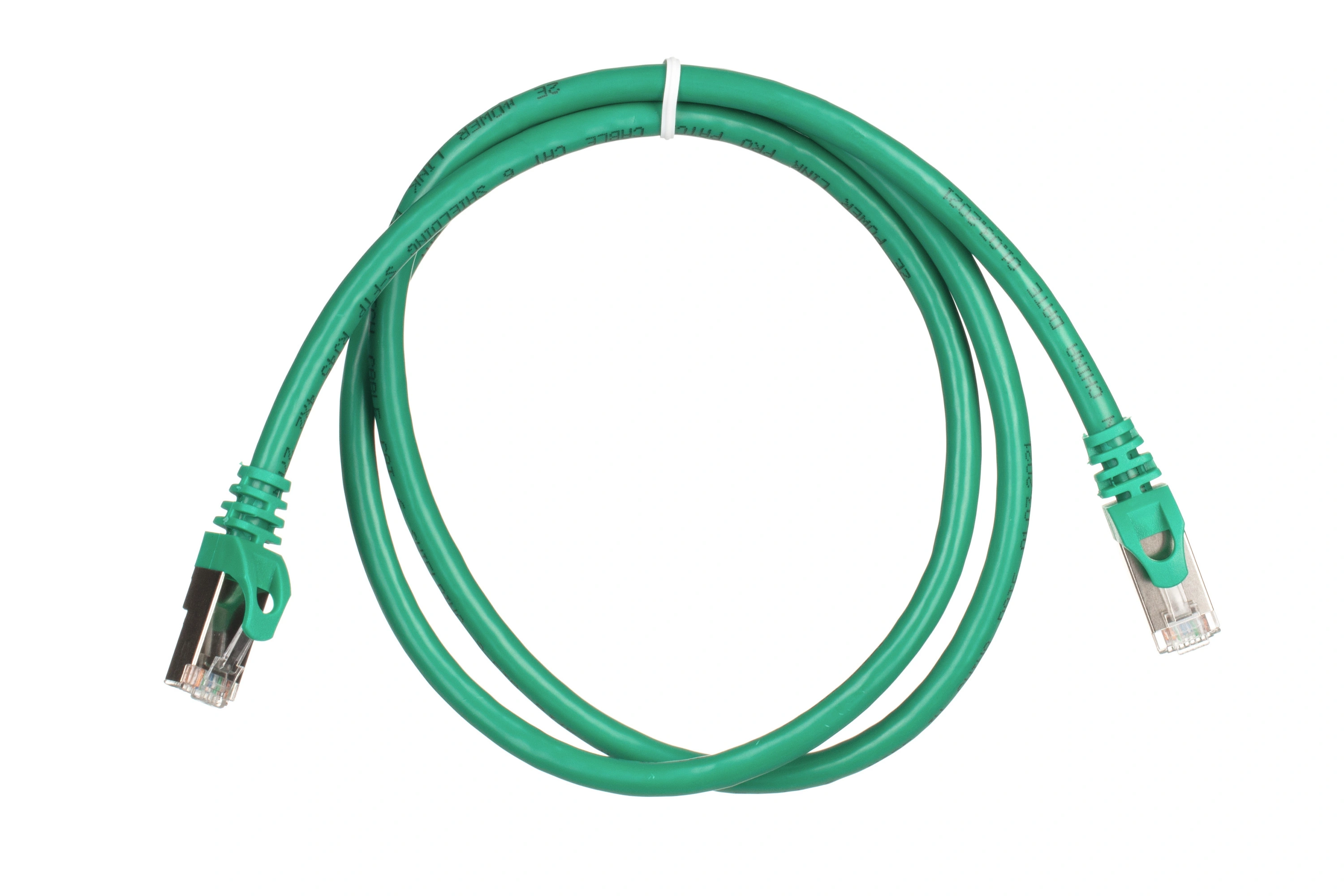 Патч-корд 2E САТ 6, S-FTP, 1м, 26AWG, RJ45, 7/0.16, Cu, PVC, зелений - 2