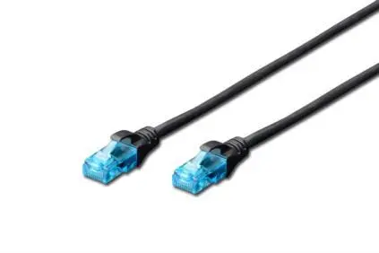 Патч-корд DIGITUS CAT 5e UTP, 3м, AWG 26/7, CCA, PVC, чорний - 2