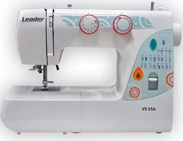 Швейна машина LEADER VS 55A, електромеханічна, 70Вт, 21 швейних операцій, петля автомат
