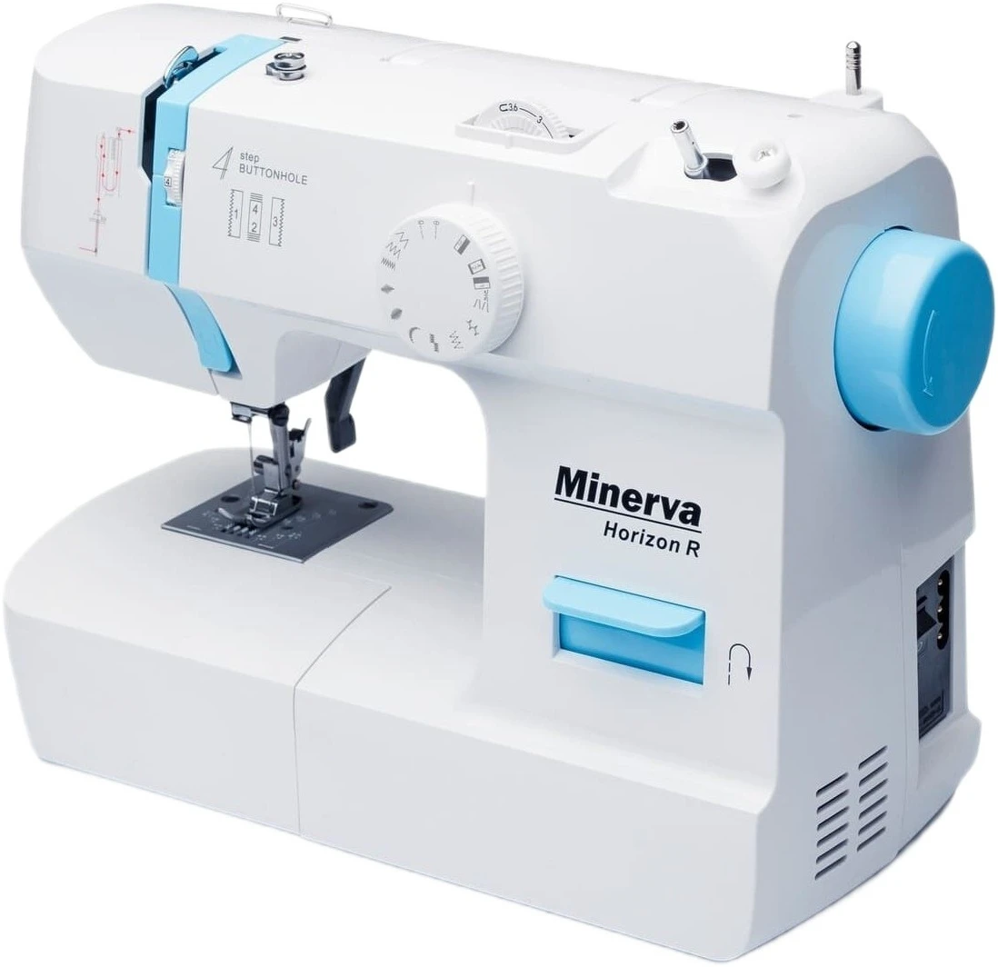 Швейна машина МINERVA Horizon R, електромеханічна, 71 Вт, 13 швейних операцій, петля напівавтомат, б - 2