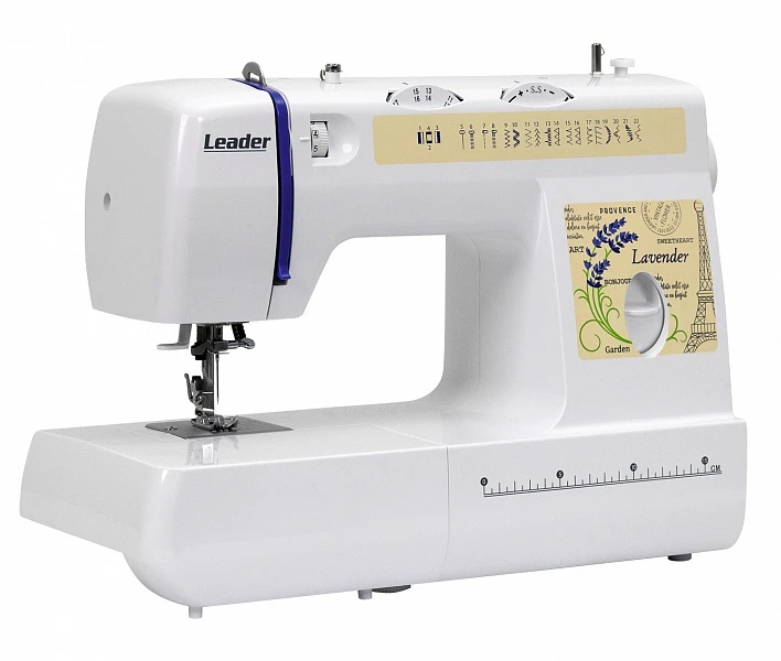 Швейна машина LEADER LAVENDER ,електромеханічна, 70Вт, 22 швейних операцій, петля напівавтомат, біли - 2