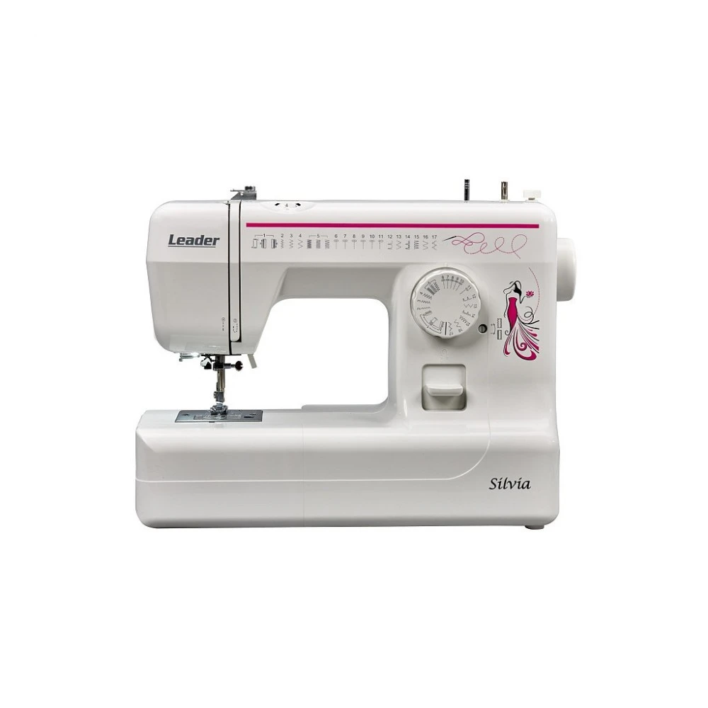 Швейна машина LEADER SILVIA, електромеханічна, 70Вт, 17 швейних операцій, петля напівавтомат, з прис