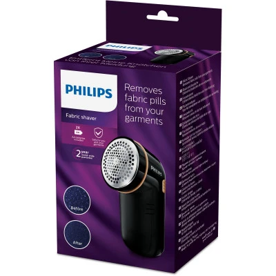 Машинка для видалення катишків Philips, 8800 обертів на хв, велика площа лез, 2хАА у комплекті, чорн - 2